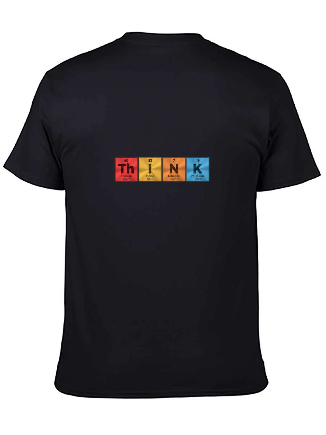 Periodic Table THINK Mens Black T-Shirt
