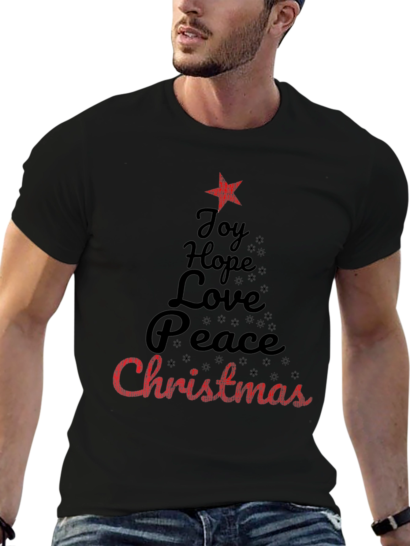 Christmas Joy Hope Peace Love Holiday T-Shirt