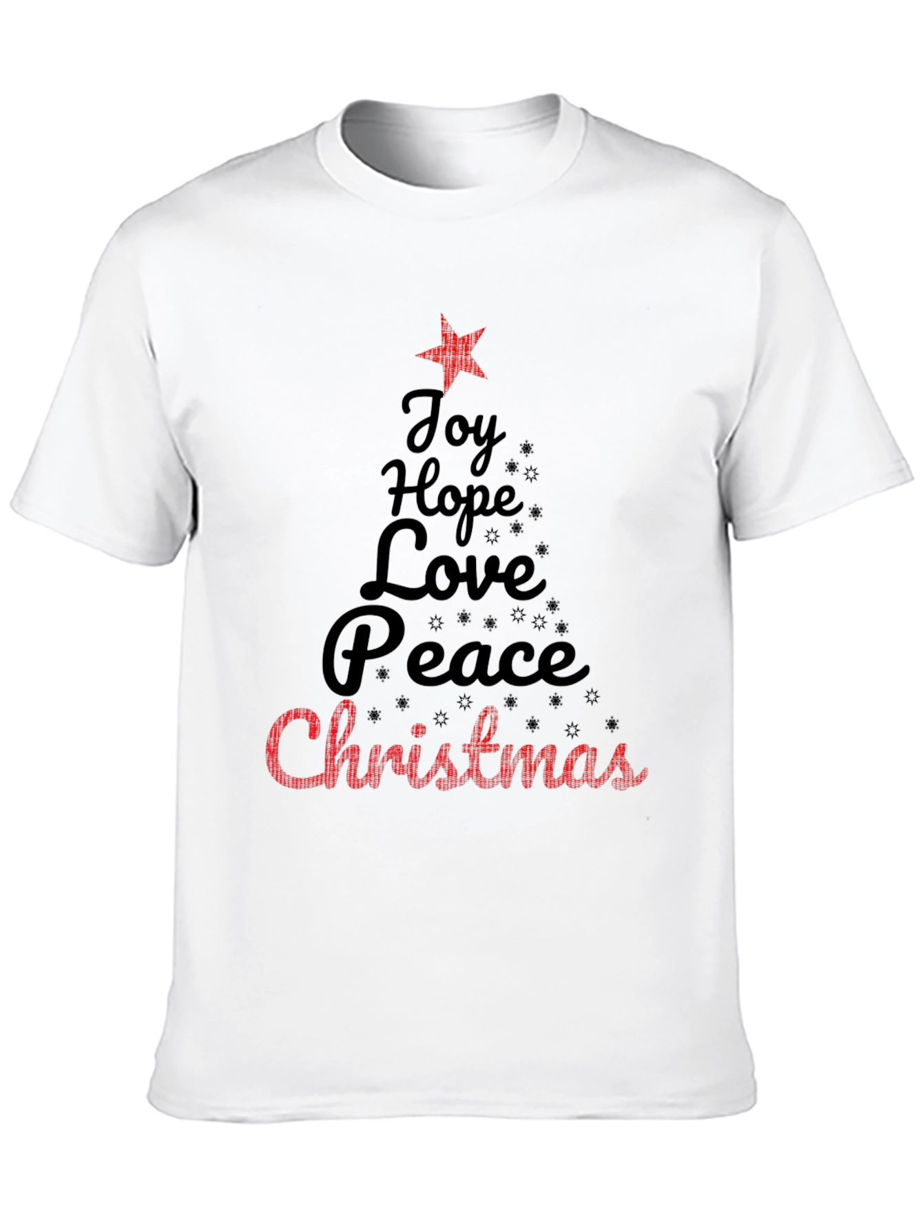 Christmas Joy Hope Peace Love Holiday T-Shirt
