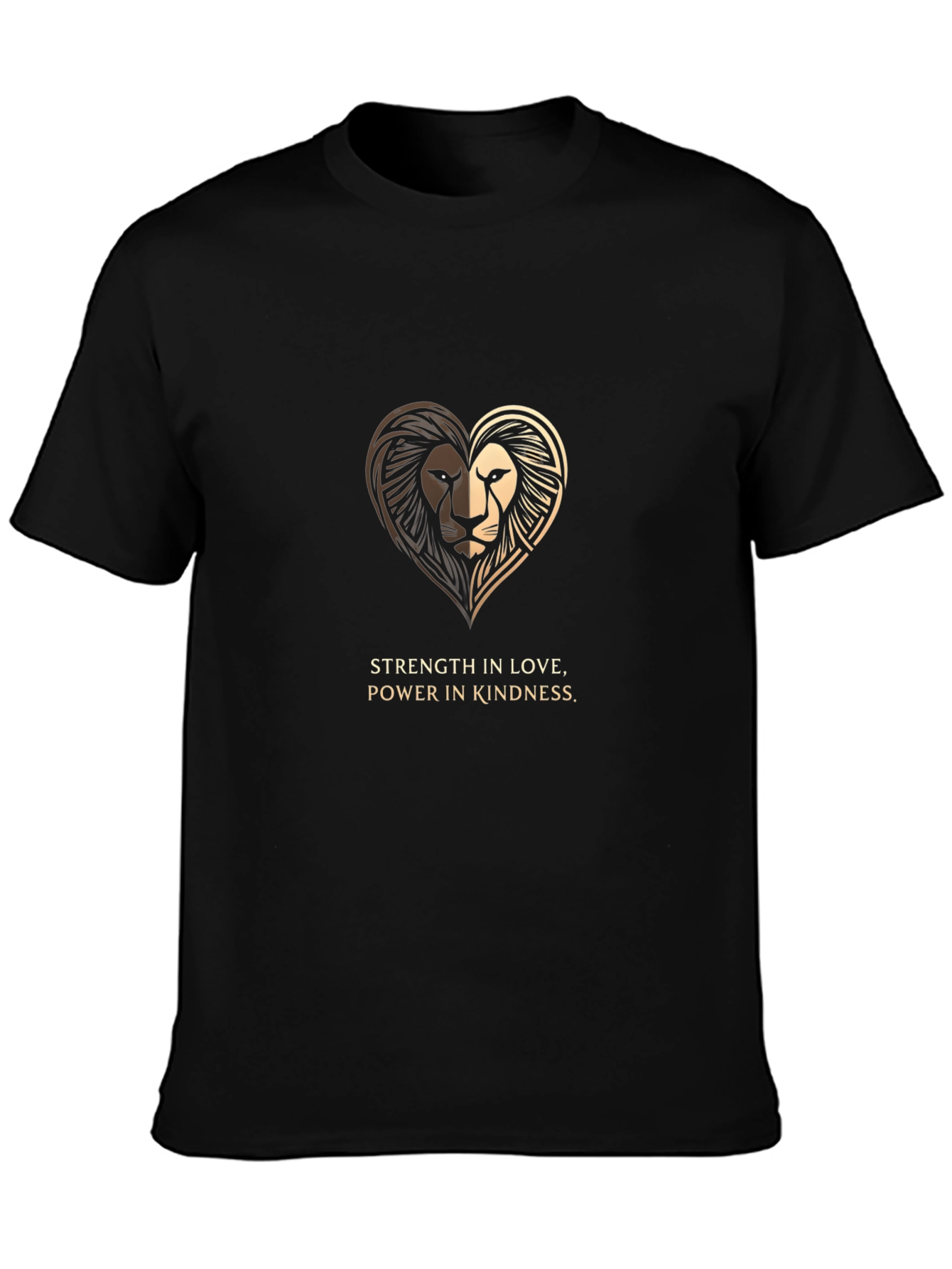 Lion Heart Graphic Tee - Strength & Kindness