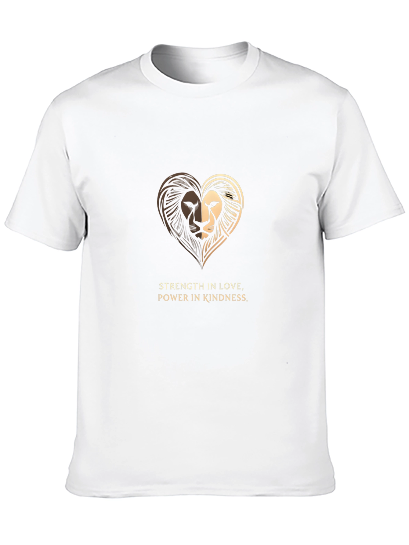 Lion Heart Graphic Tee - Strength & Kindness