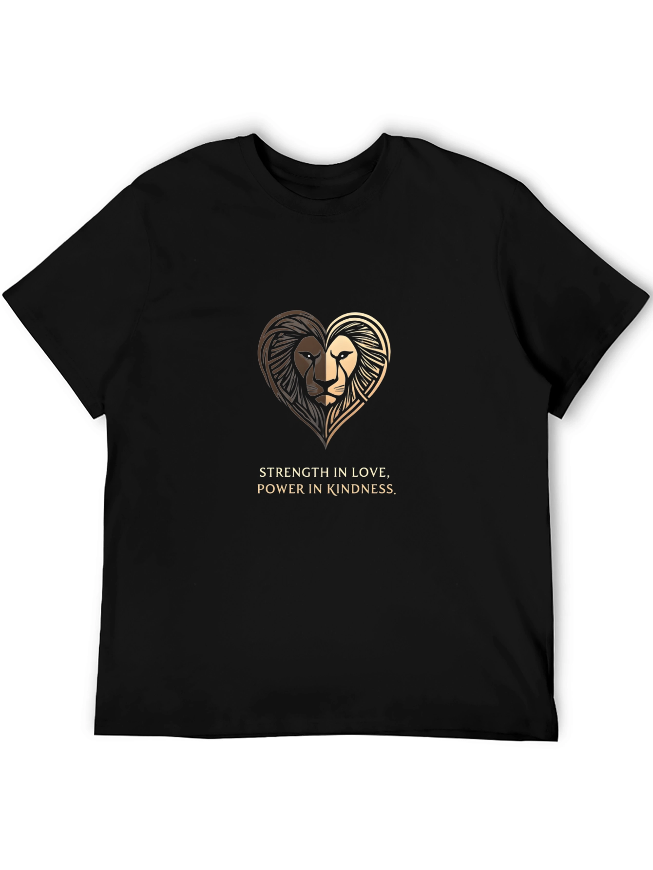 Lion Heart Graphic Tee - Strength & Kindness