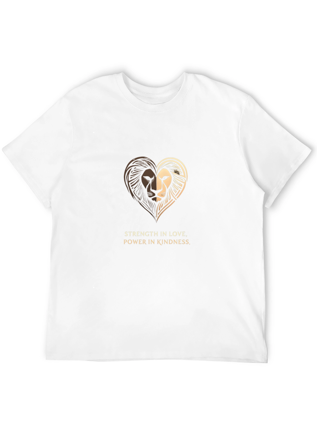 Lion Heart Graphic Tee - Strength & Kindness