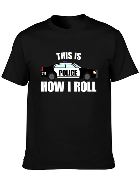 Police Car How I Roll T-Shirt