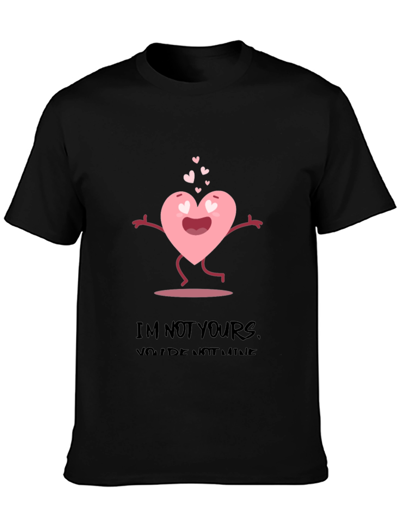 Anti-Valentines Day Heart Graphic T-Shirt