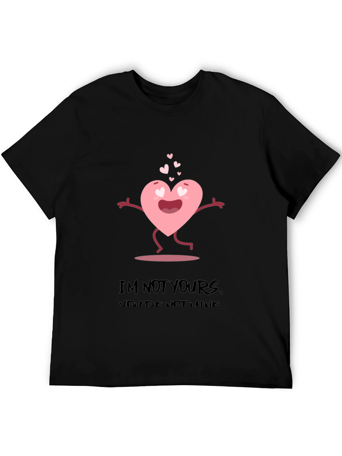 Anti-Valentines Day Heart Graphic T-Shirt