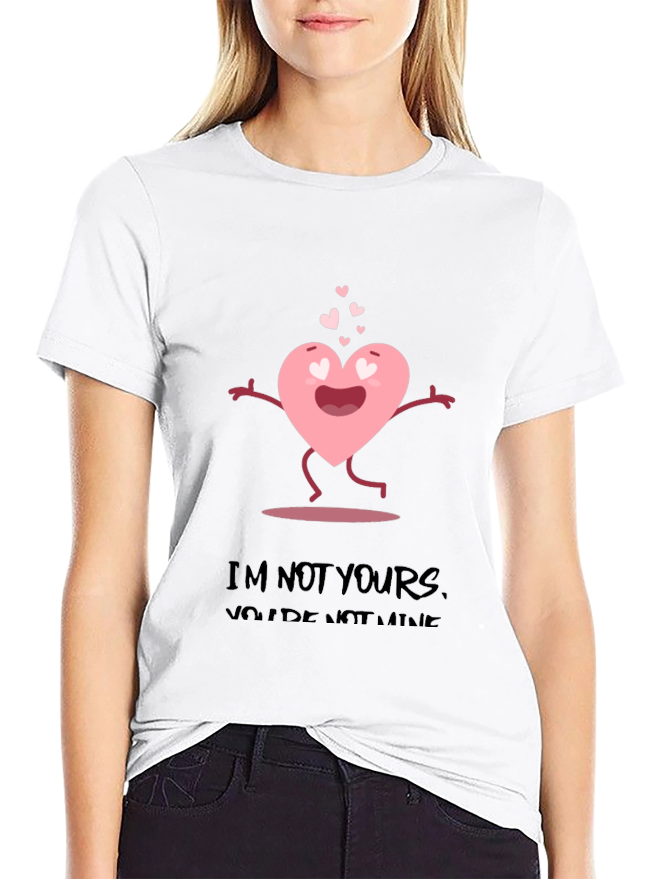 Anti-Valentines Day Heart Graphic T-Shirt