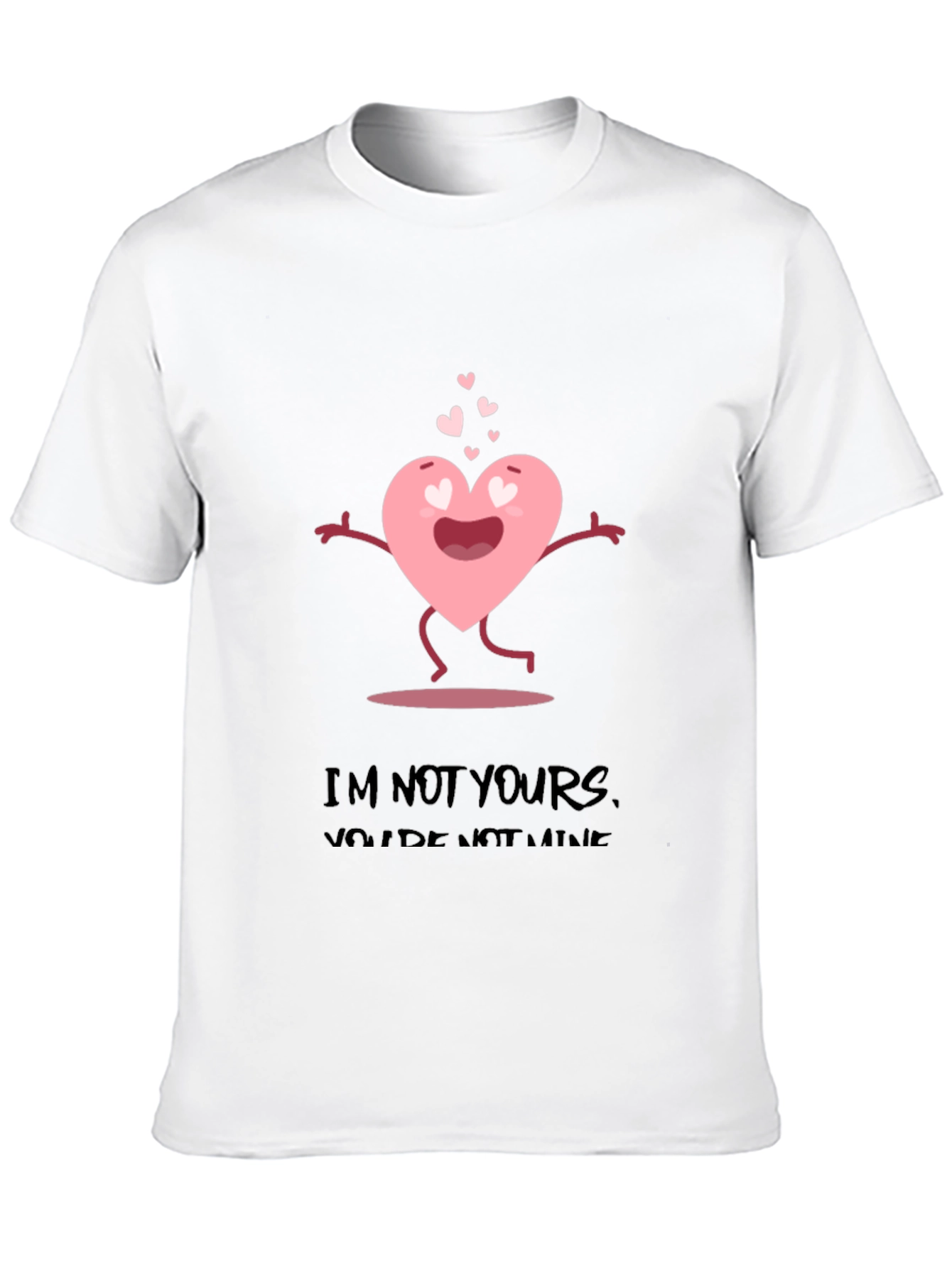Anti-Valentines Day Heart Graphic T-Shirt