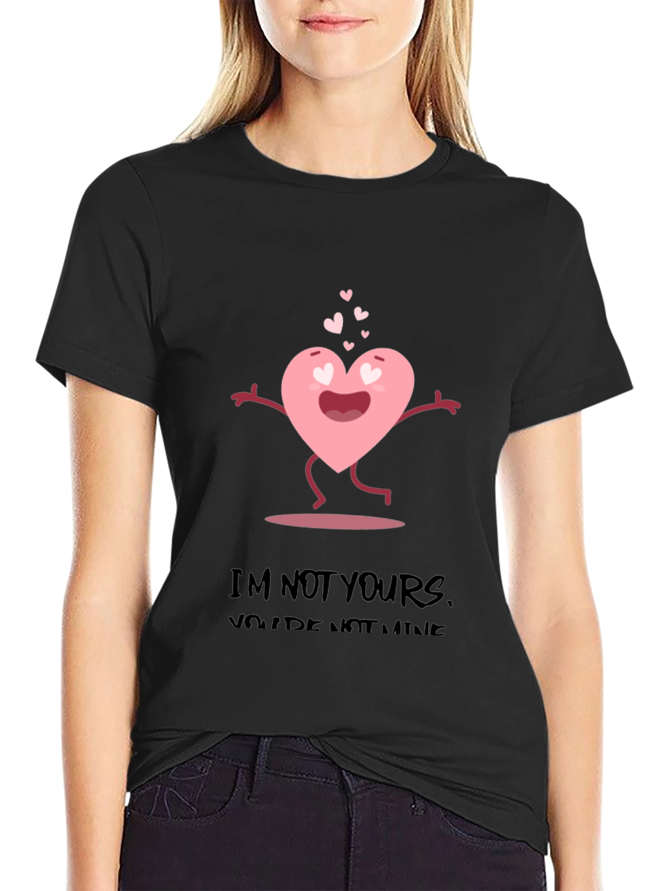Anti-Valentines Day Heart Graphic T-Shirt