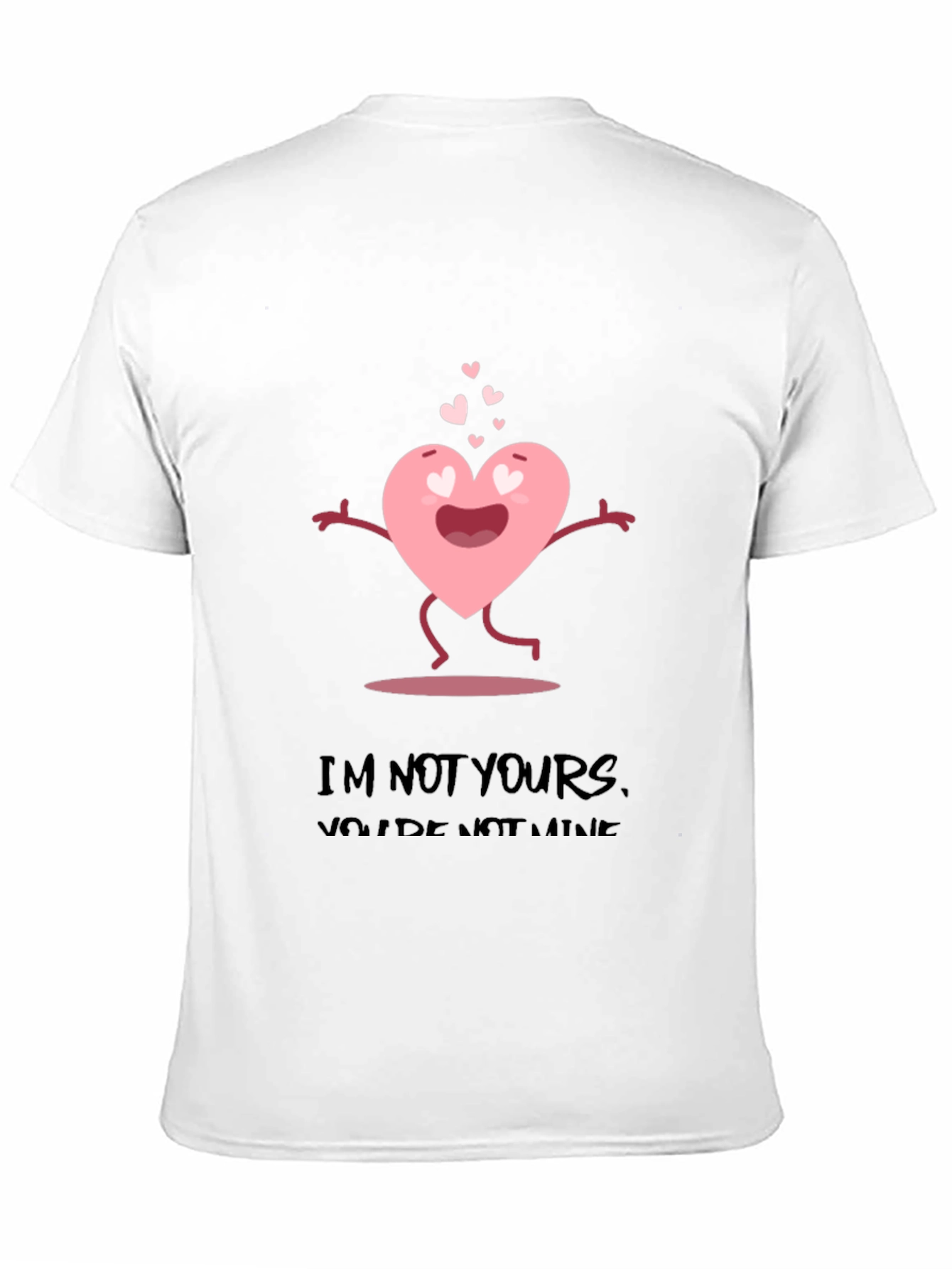 Anti-Valentines Day Heart Graphic T-Shirt