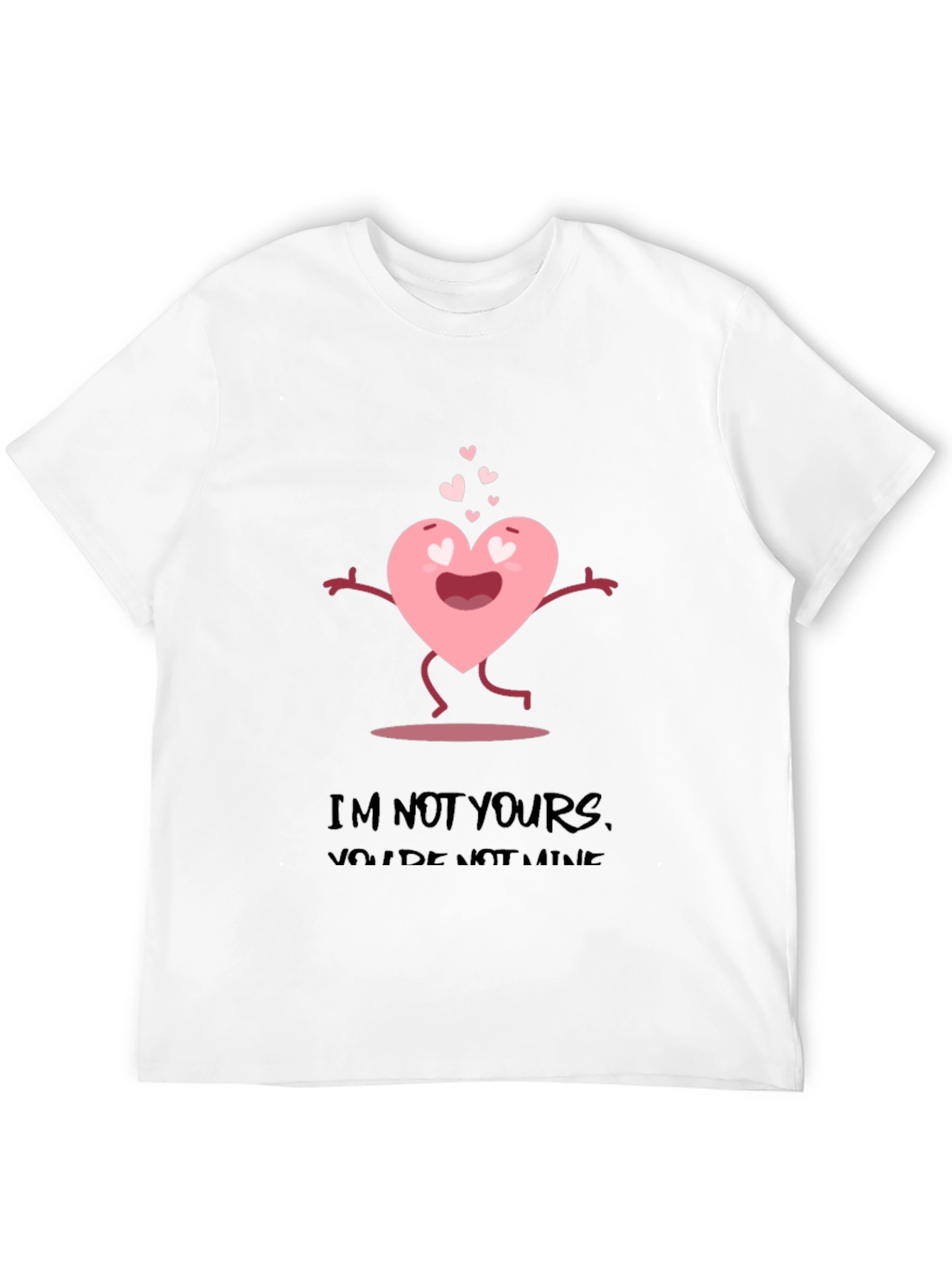 Anti-Valentines Day Heart Graphic T-Shirt
