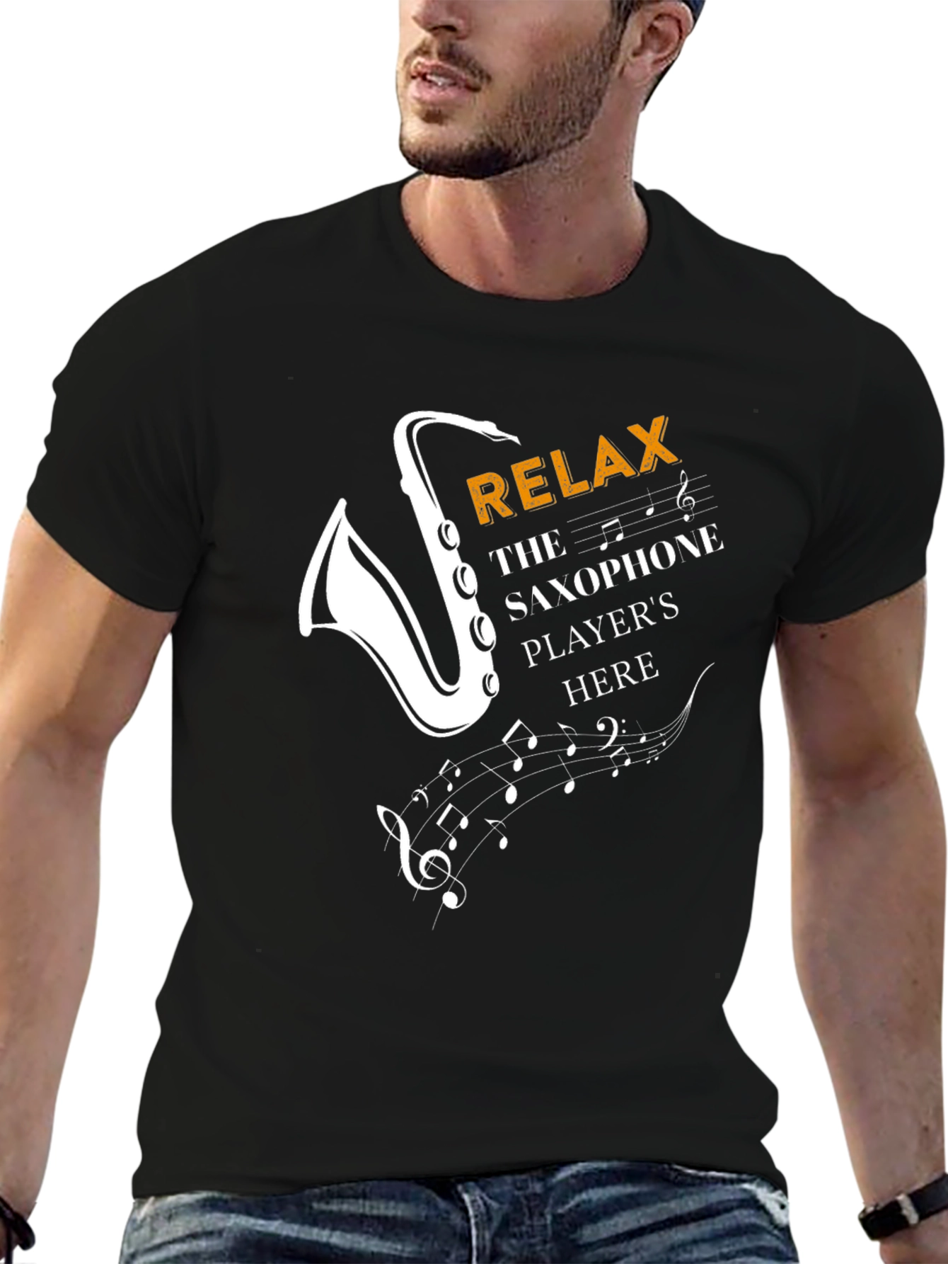 Relax Saxophone Player T-Shirt - Music Lover Tee