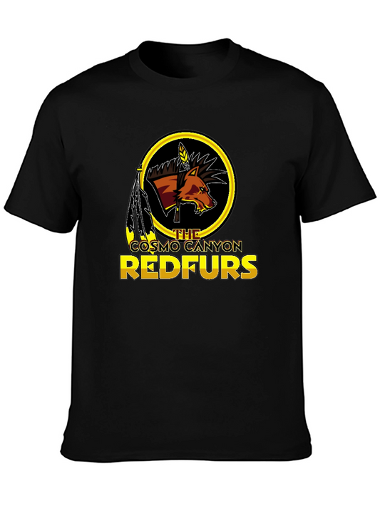 Cosmo Canyon Redfurs T-Shirt - Graphic Tee - Black Cotton Blend