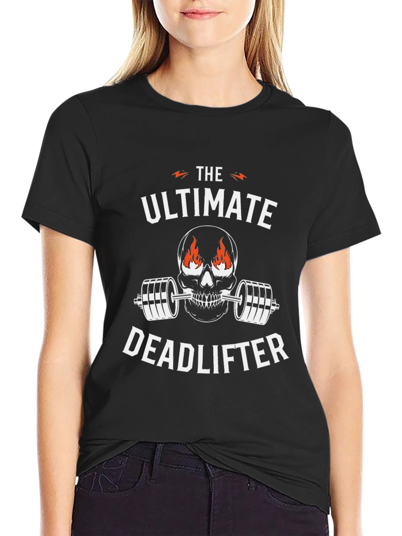 Ultimate Deadlifter Skull Graphic Tee - Powerlifting Shirt