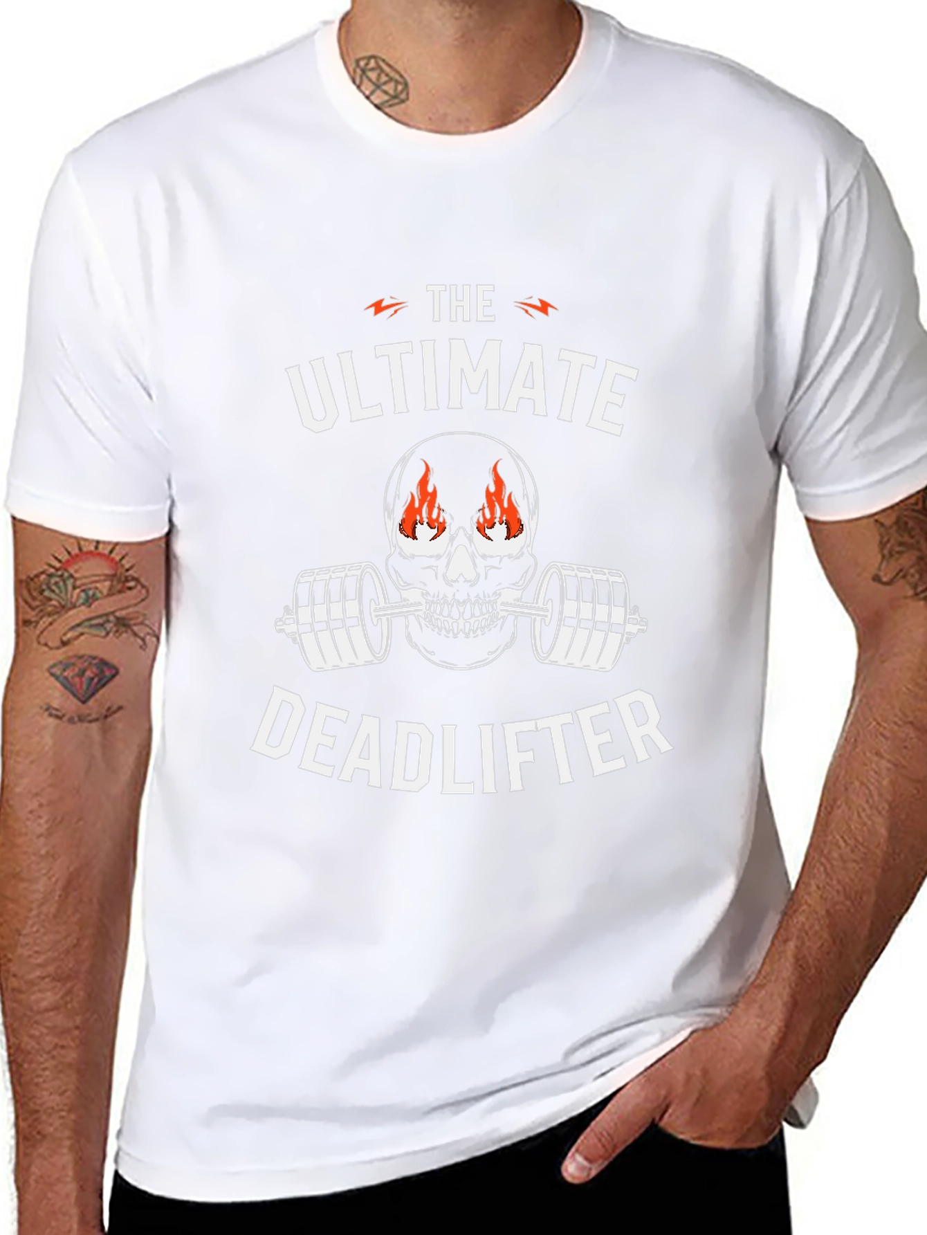 Ultimate Deadlifter Skull Graphic Tee - Powerlifting Shirt