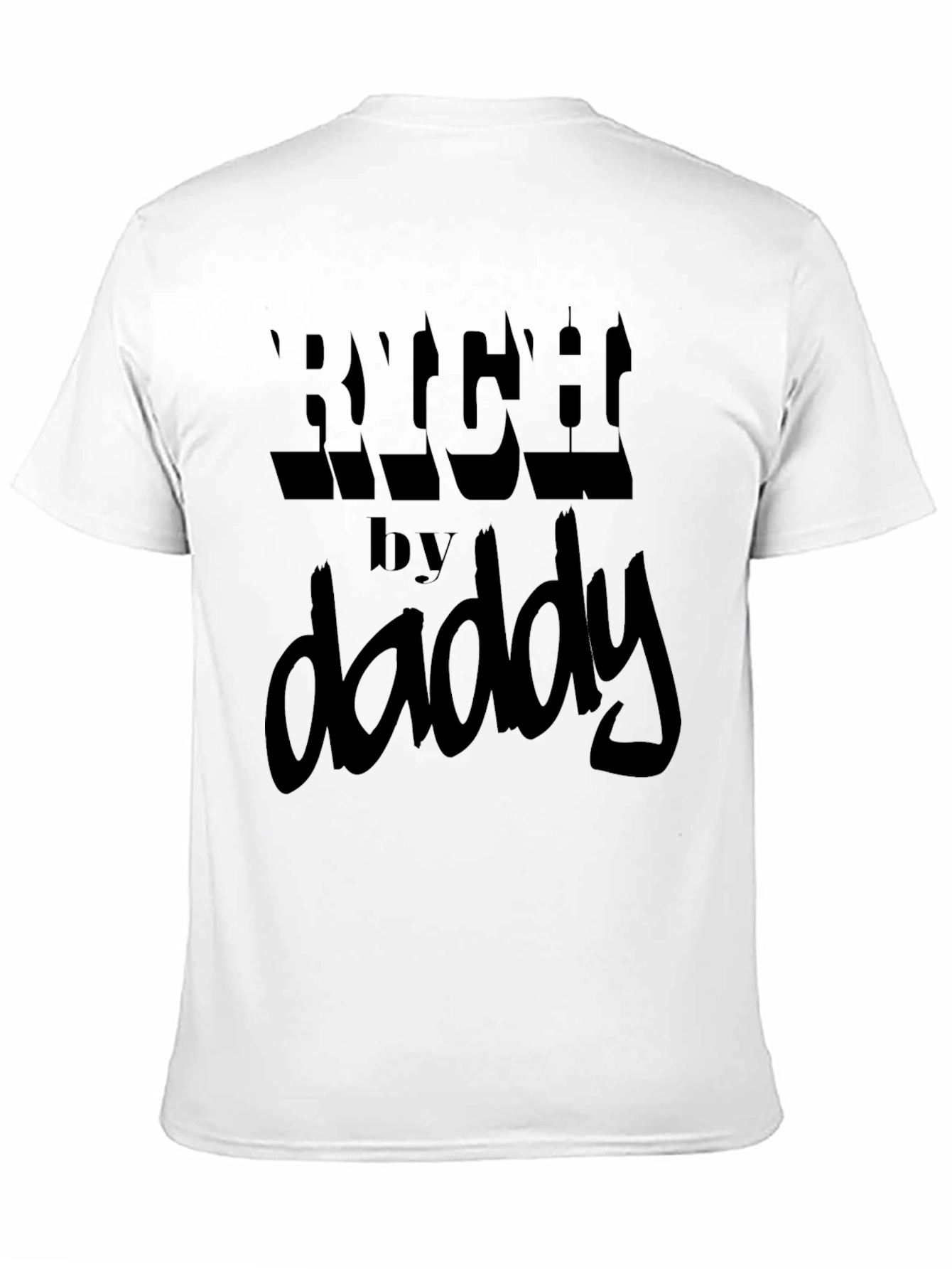 Rich by Daddy Black Graphic Tee
