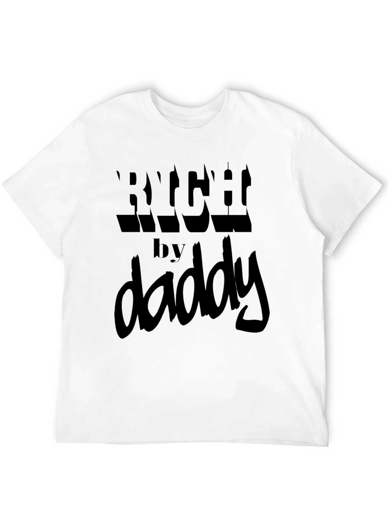 Rich by Daddy Black Graphic Tee