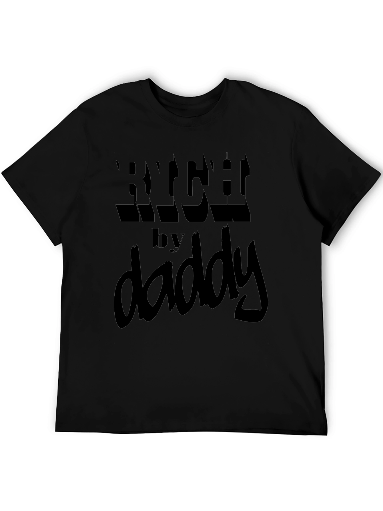 Rich by Daddy Black Graphic Tee