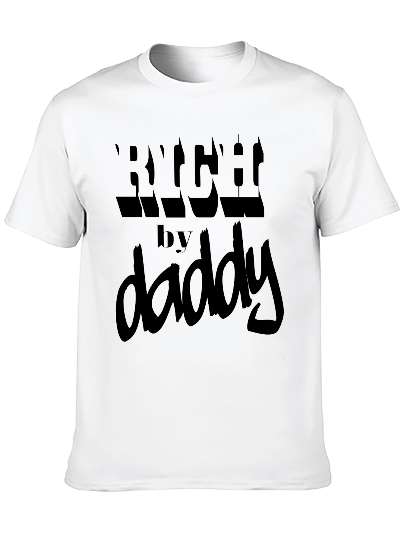 Rich by Daddy Black Graphic Tee
