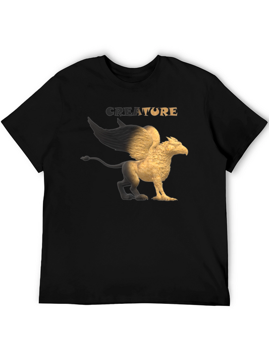Mythical Creature Graphic T-Shirt - Griffin Design