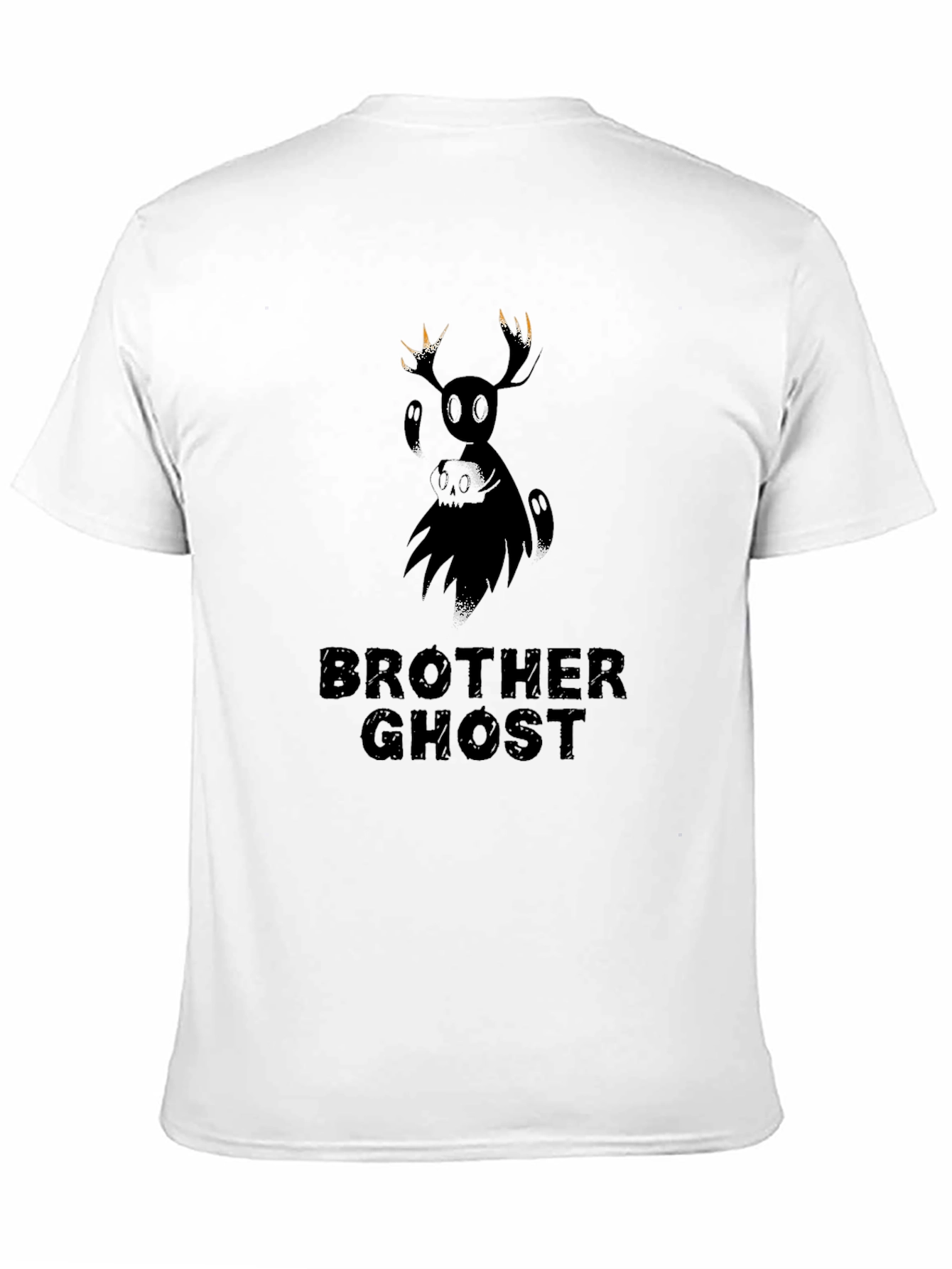 Brother Ghost Black Graphic T-Shirt
