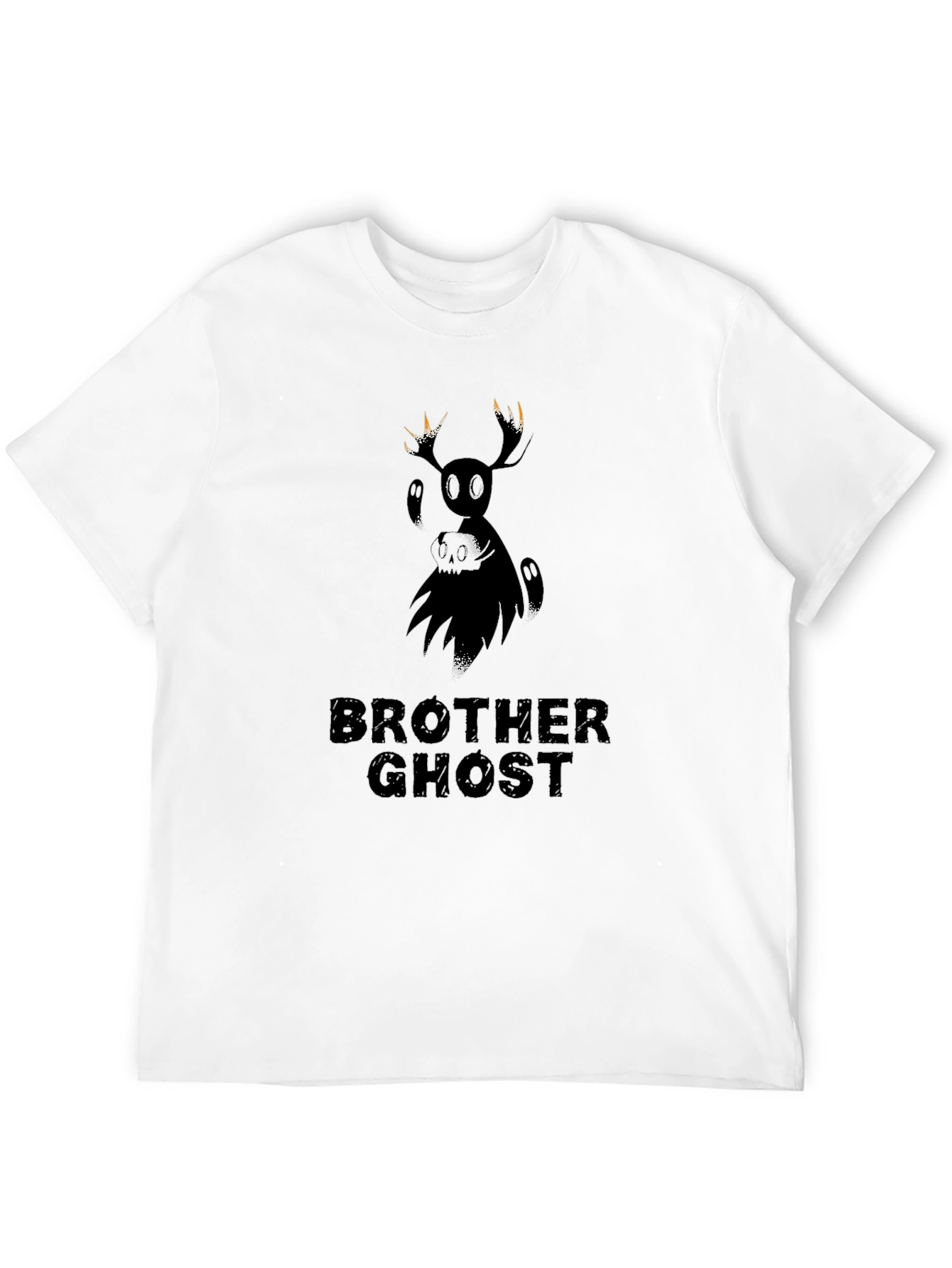 Brother Ghost Black Graphic T-Shirt