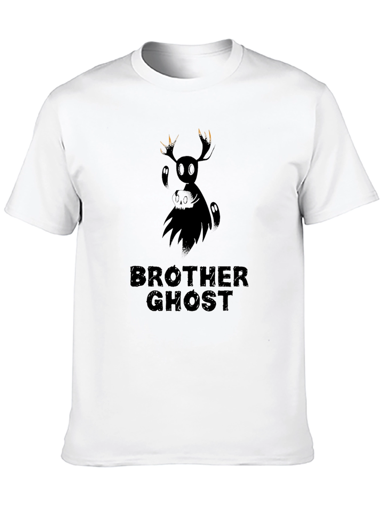 Brother Ghost Black Graphic T-Shirt