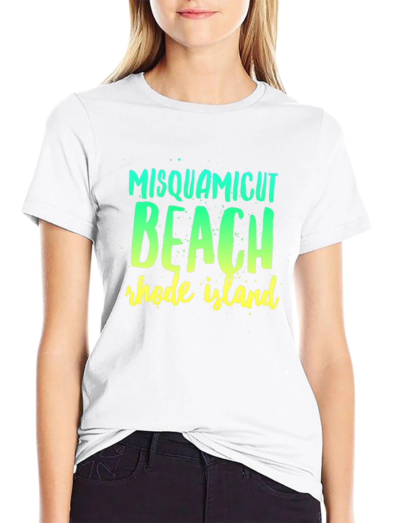 Misquamicut Beach Rhode Island Graphic T-Shirt