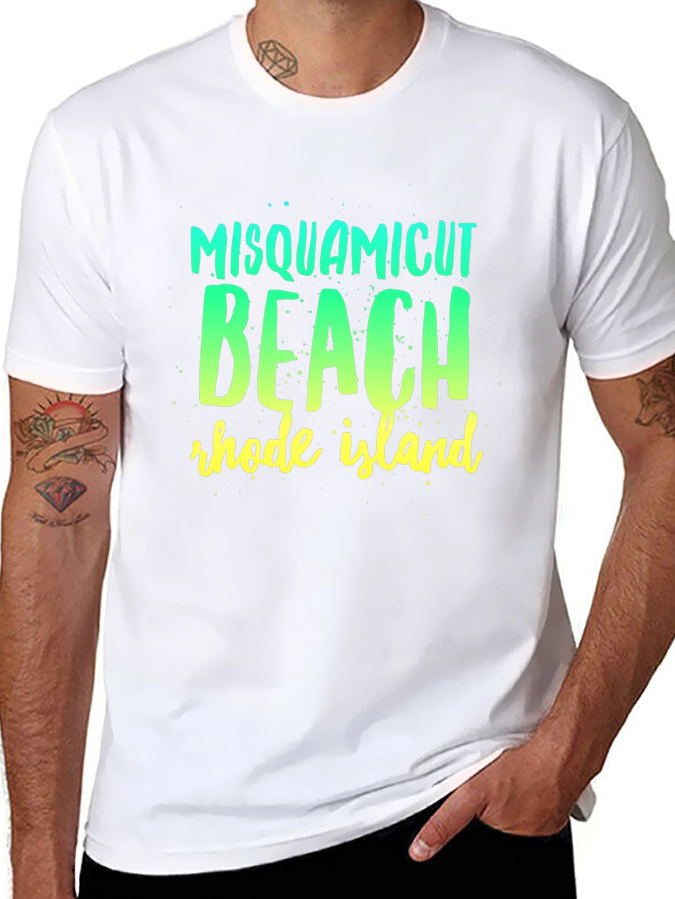 Misquamicut Beach Rhode Island Graphic T-Shirt