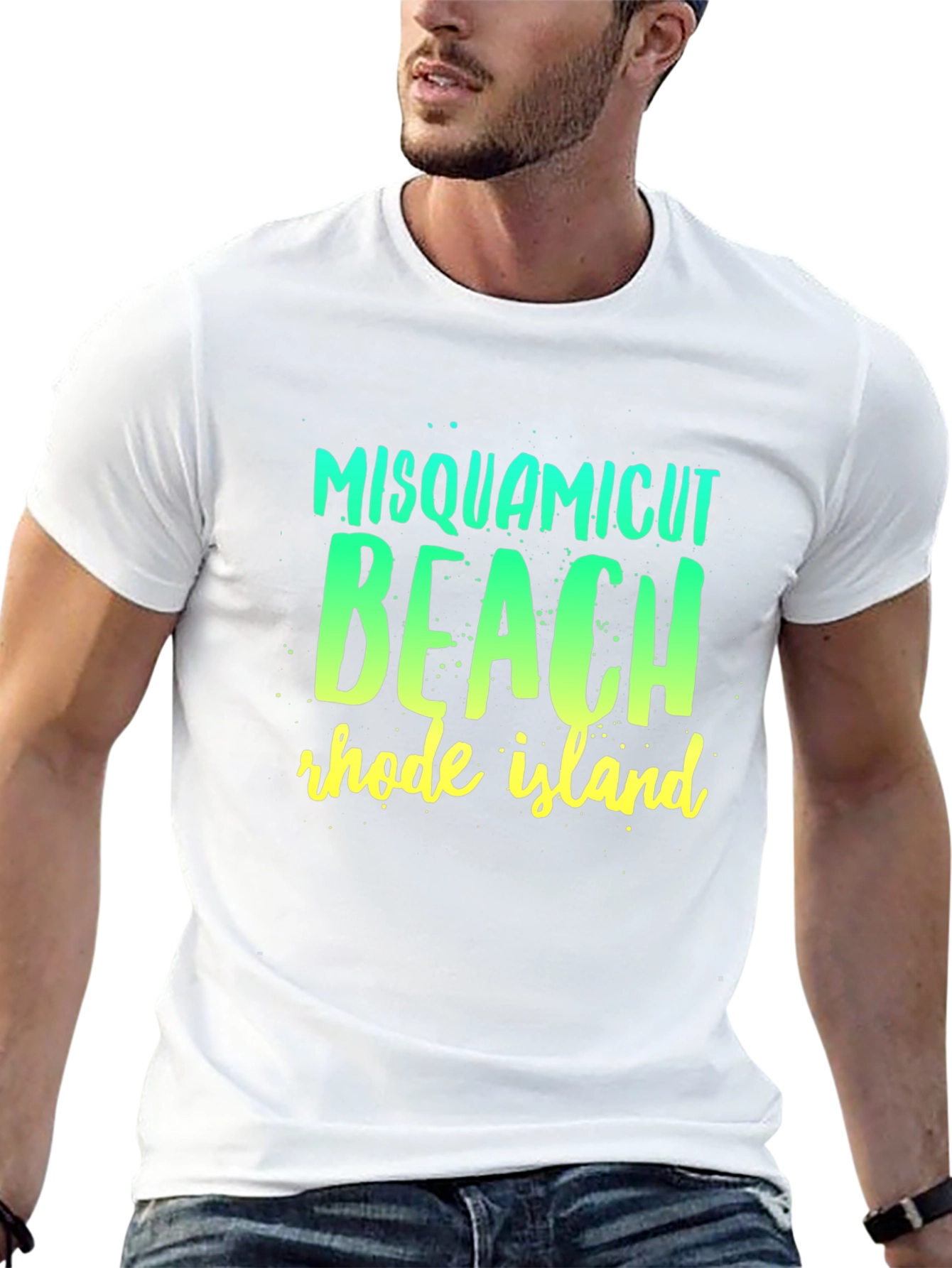 Misquamicut Beach Rhode Island Graphic T-Shirt