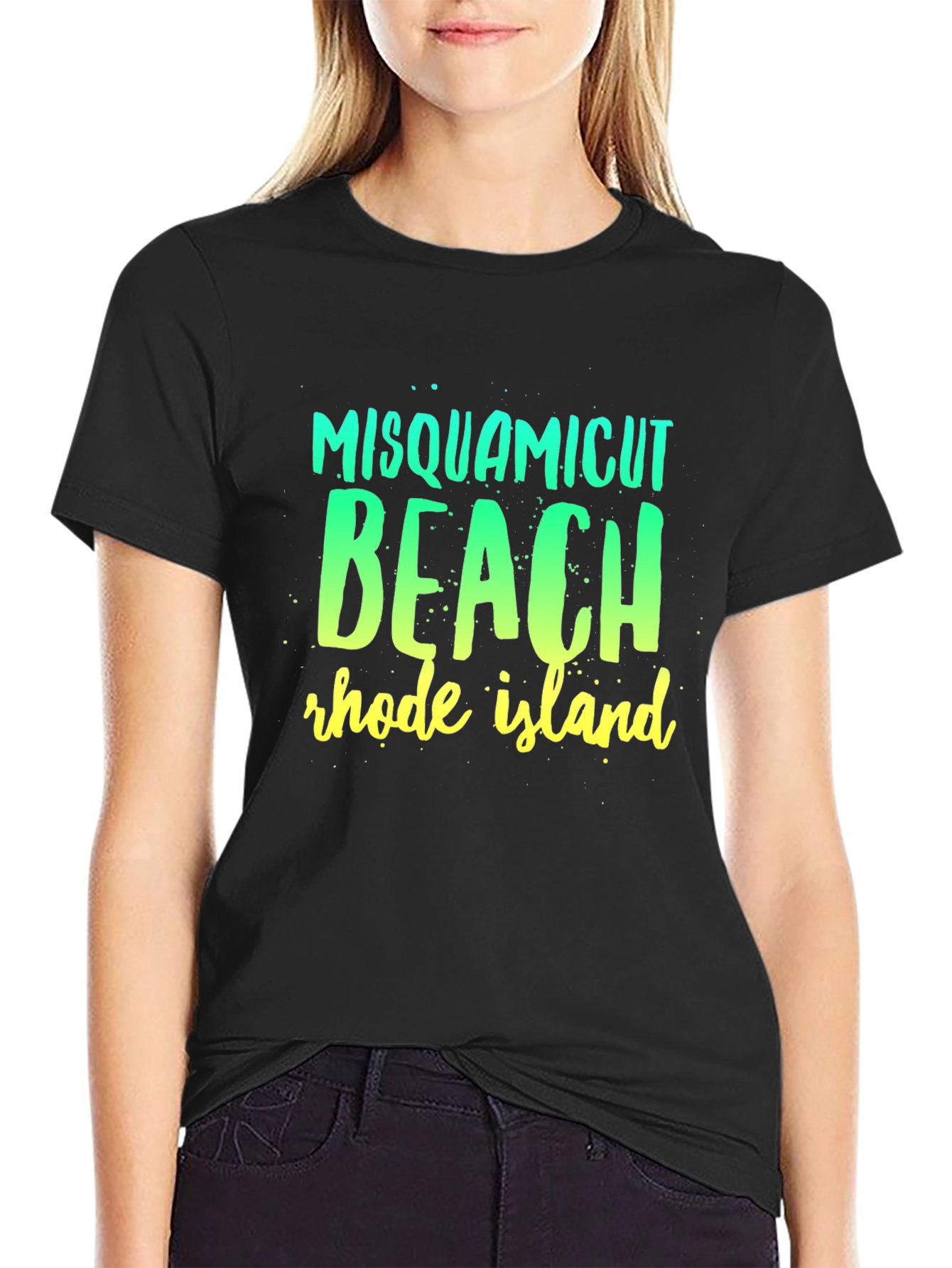 Misquamicut Beach Rhode Island Graphic T-Shirt