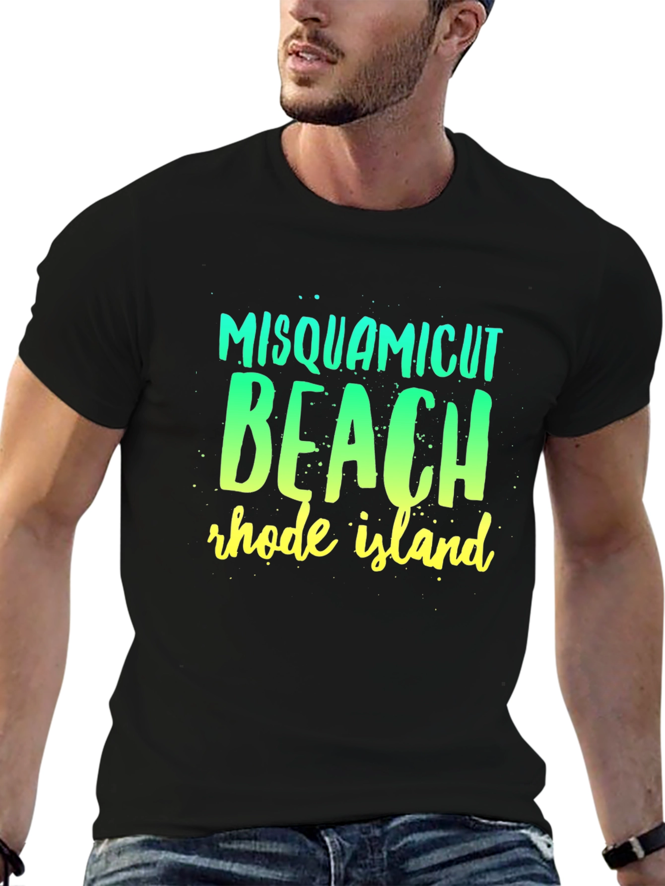 Misquamicut Beach Rhode Island Graphic T-Shirt
