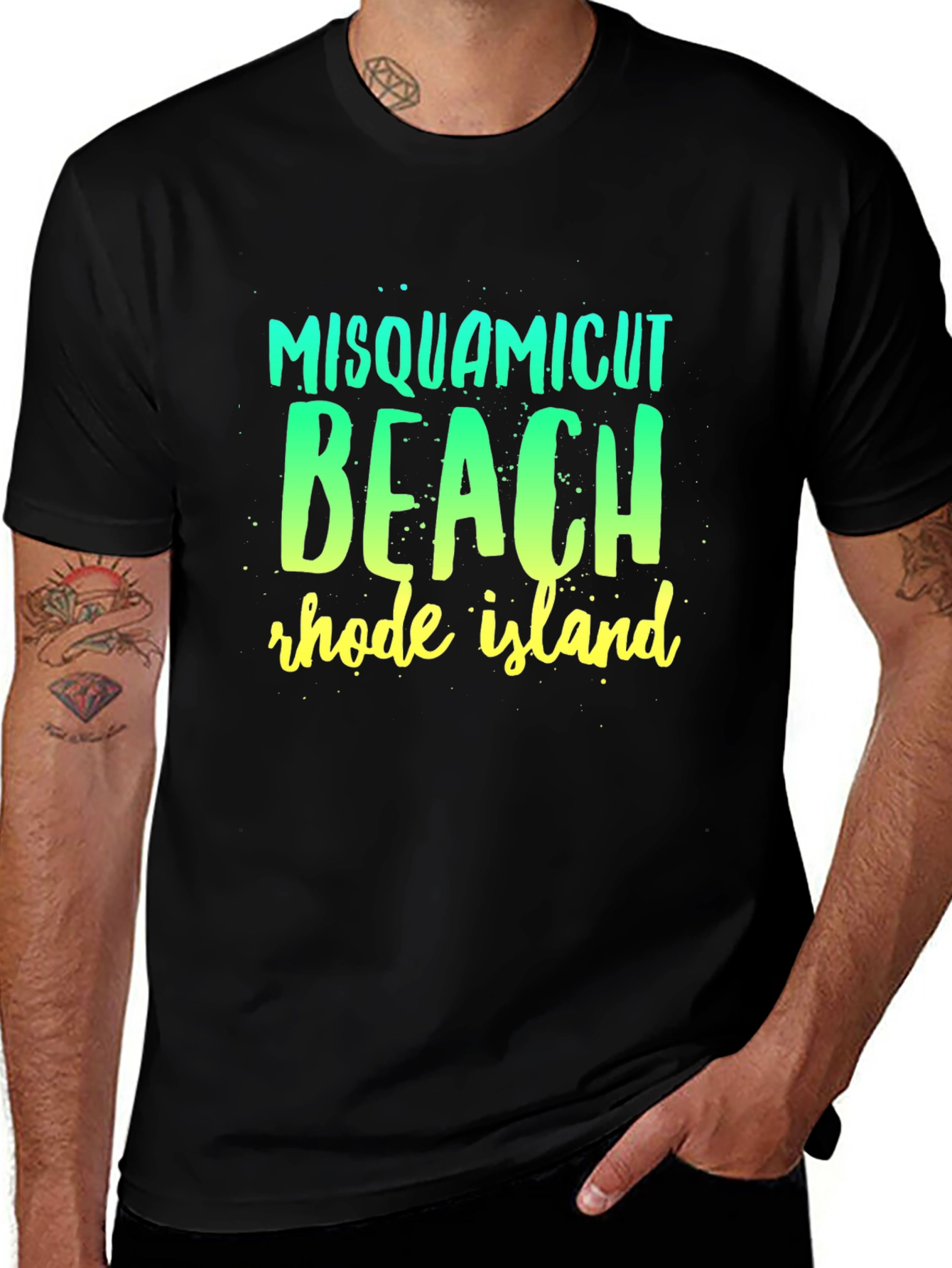 Misquamicut Beach Rhode Island Graphic T-Shirt