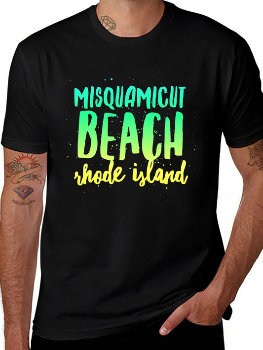 Misquamicut Beach Rhode Island Graphic T-Shirt