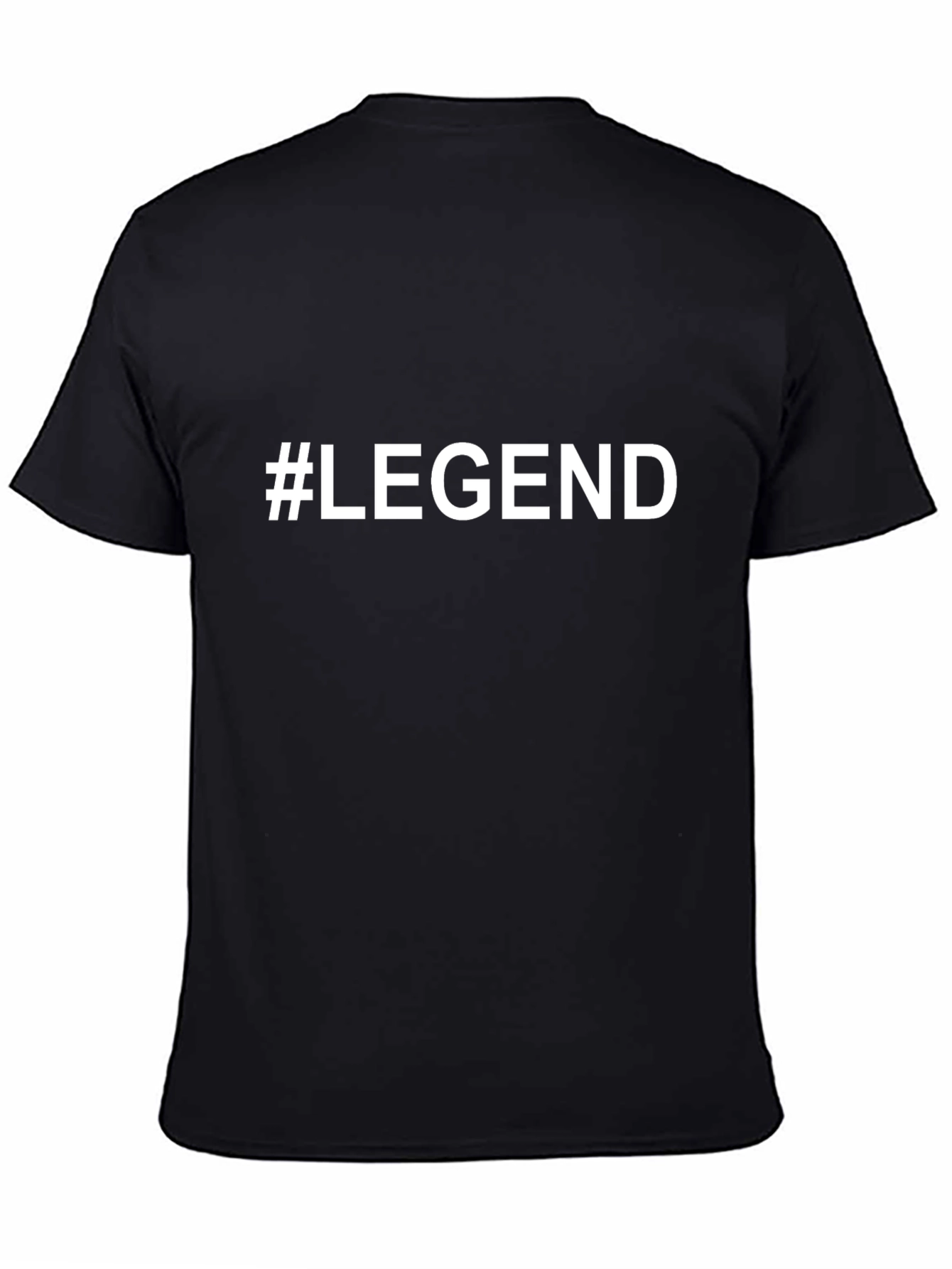 #Legend Black Graphic Tee - Bold Statement T-Shirt