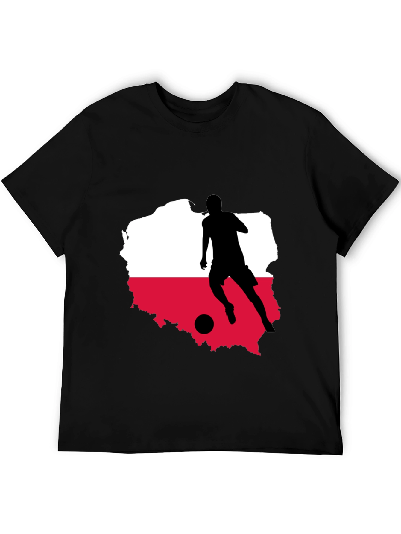 Poland Soccer Silhouette T-Shirt