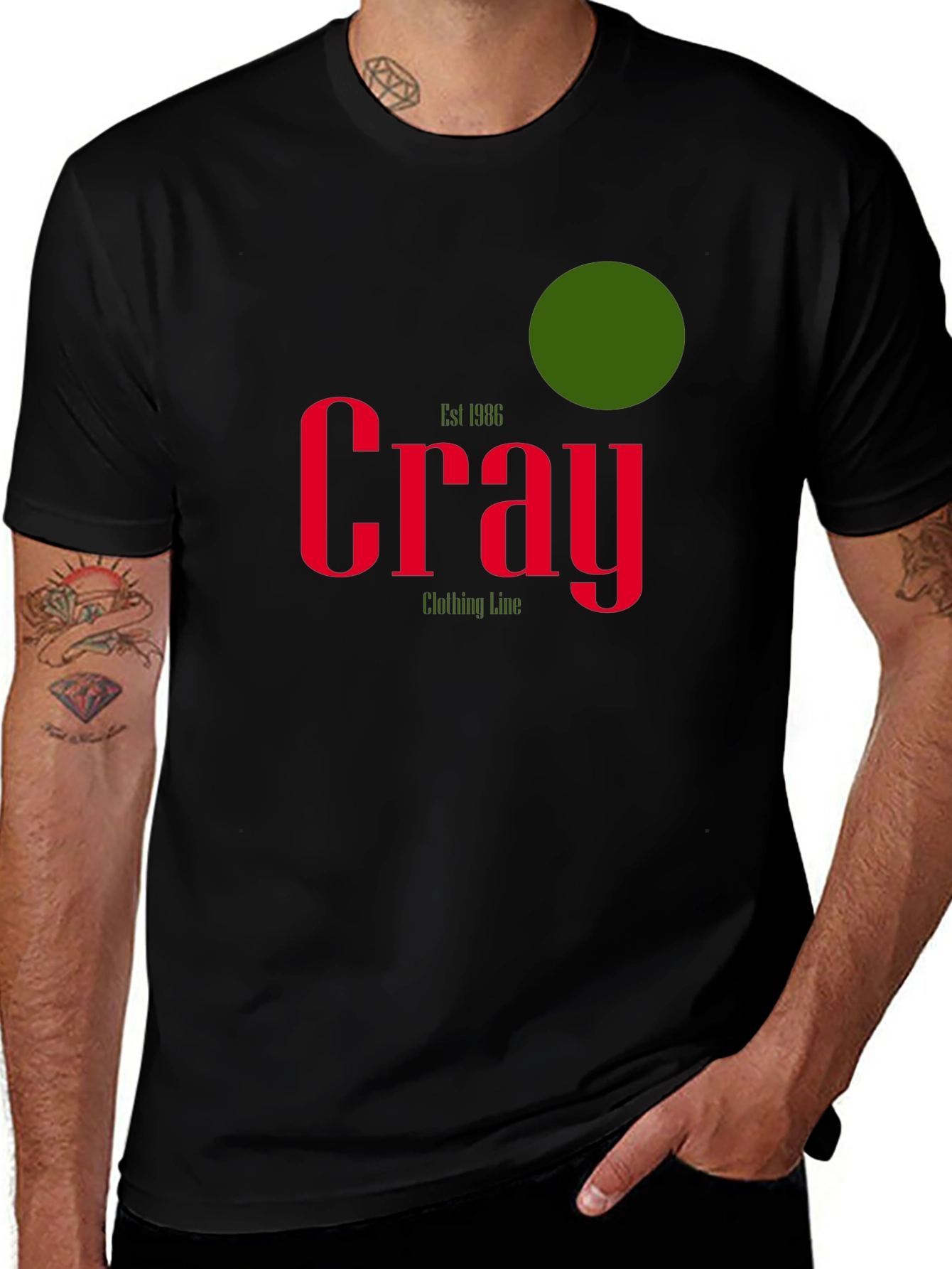 Cray Clothing Line Black T-Shirt