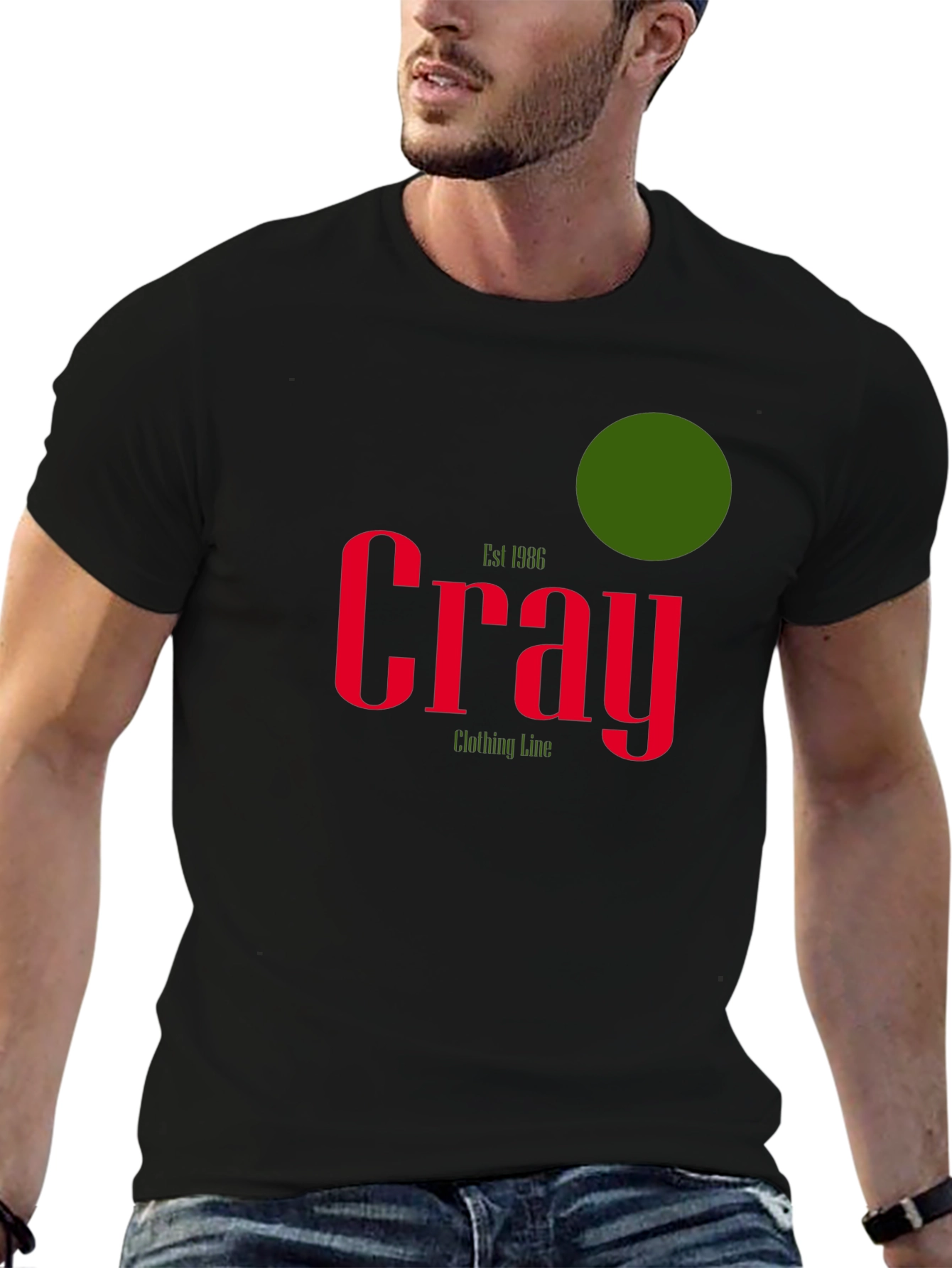 Cray Clothing Line Black T-Shirt