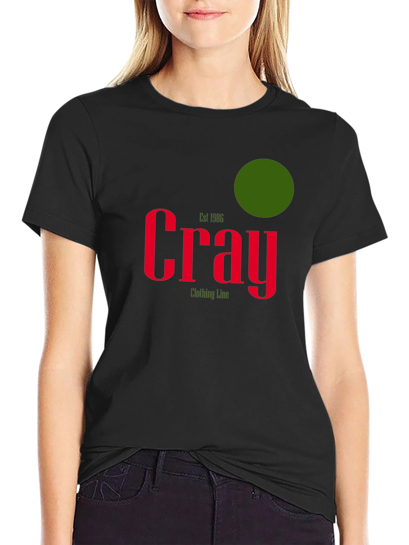 Cray Clothing Line Black T-Shirt