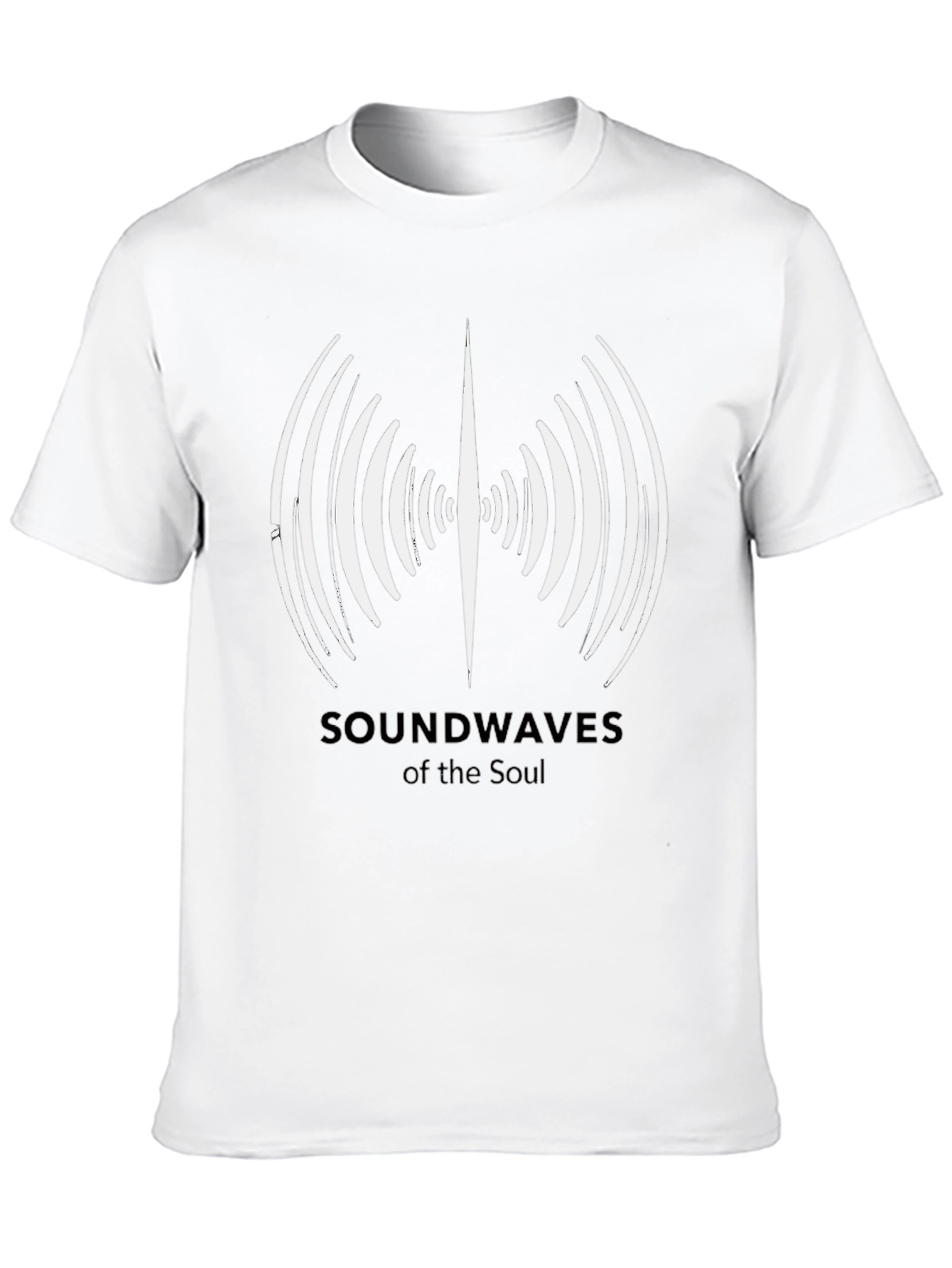 Soundwaves of the Soul Black Graphic T-Shirt