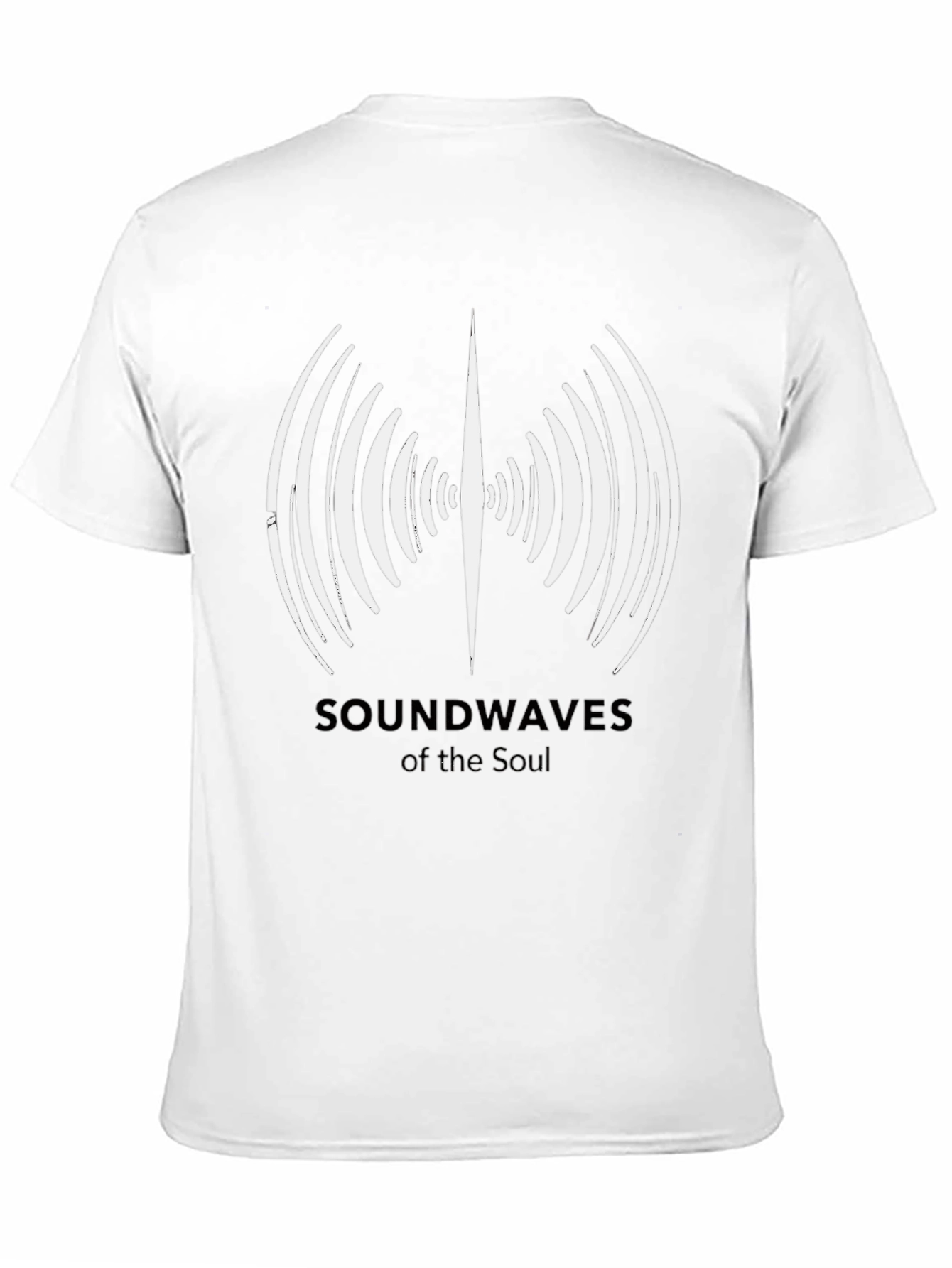 Soundwaves of the Soul Black Graphic T-Shirt