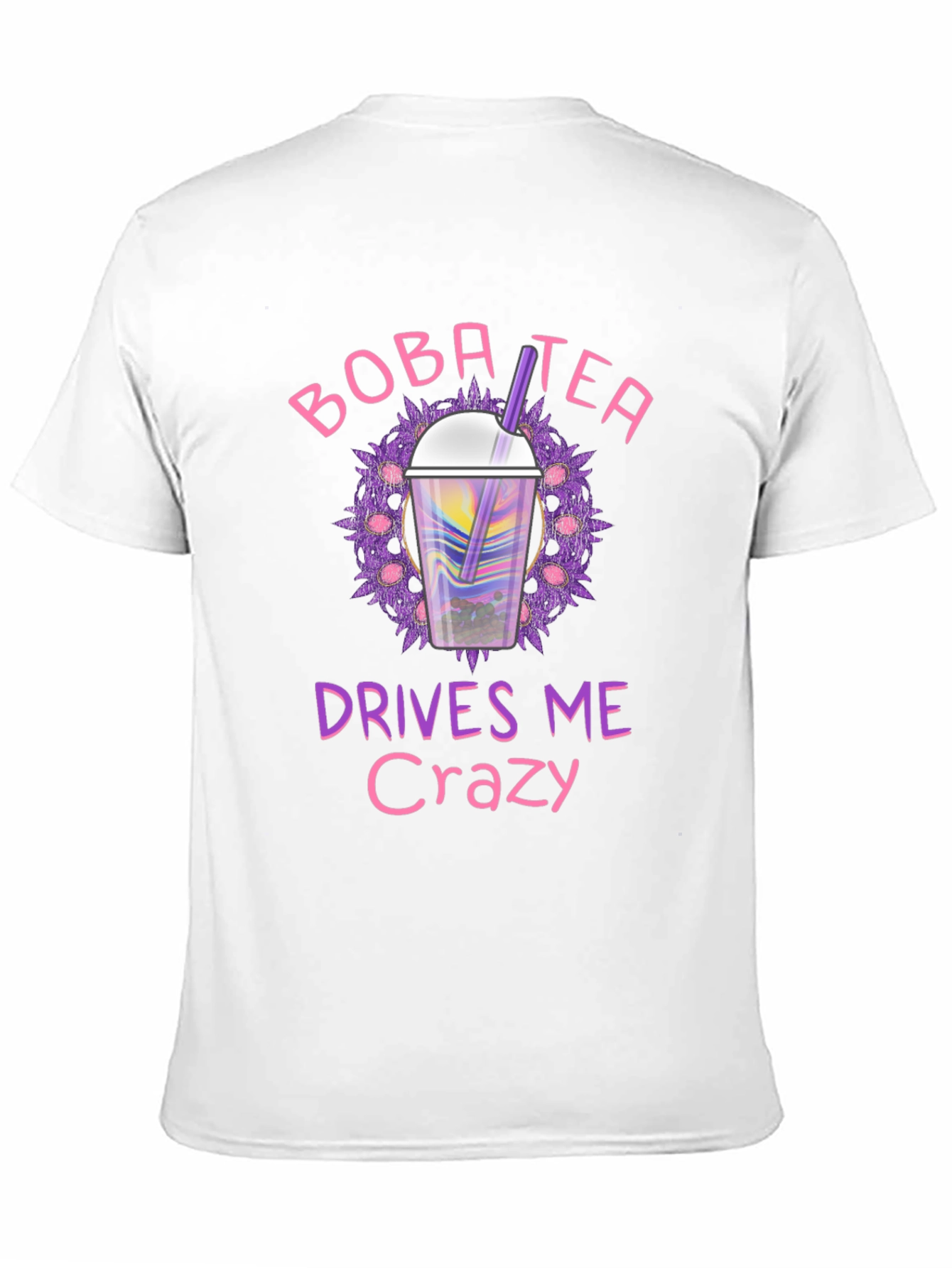 Boba Tea Drives Me Crazy Black T-Shirt