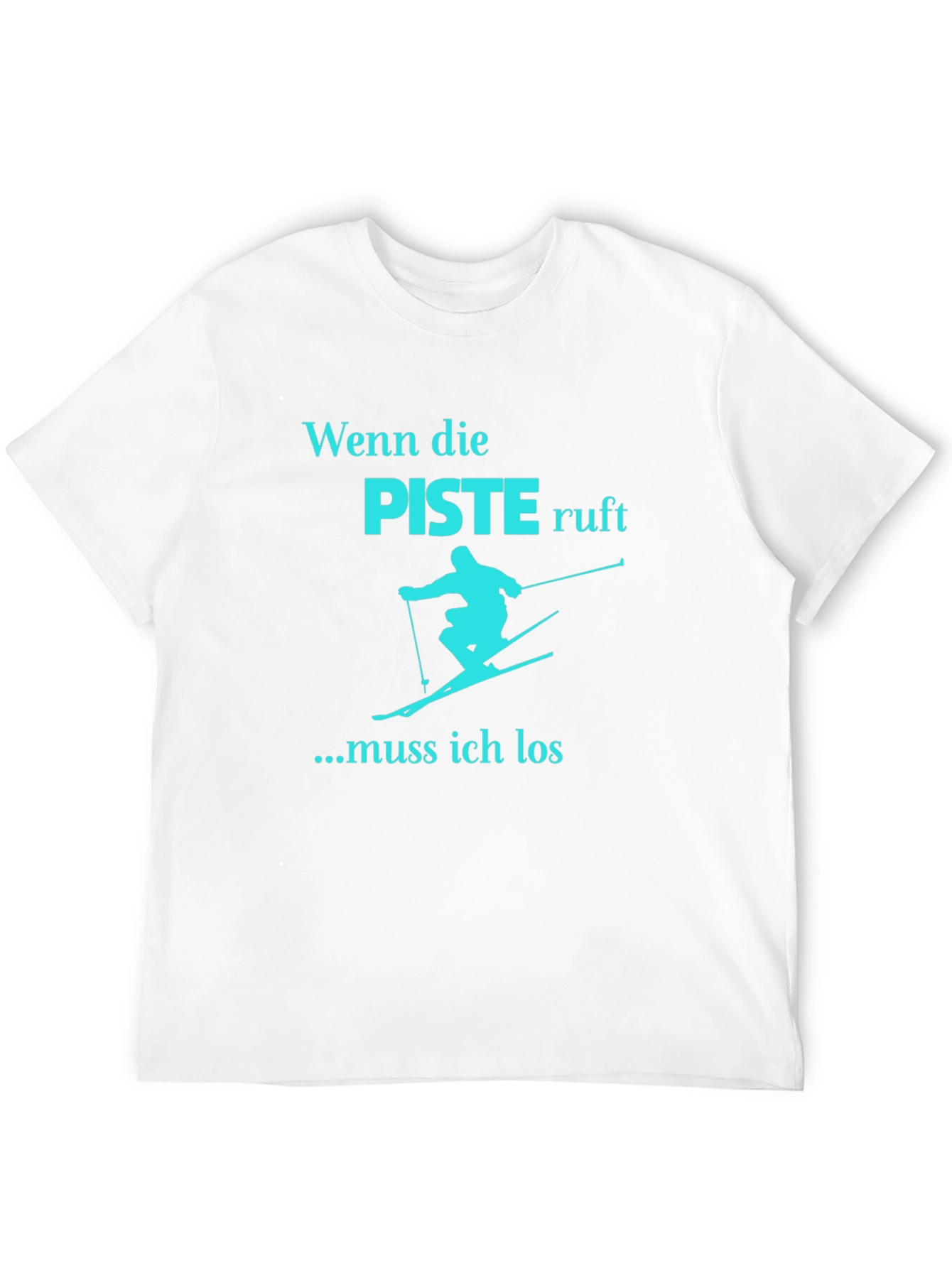 Ski Slope Calling Black T-Shirt