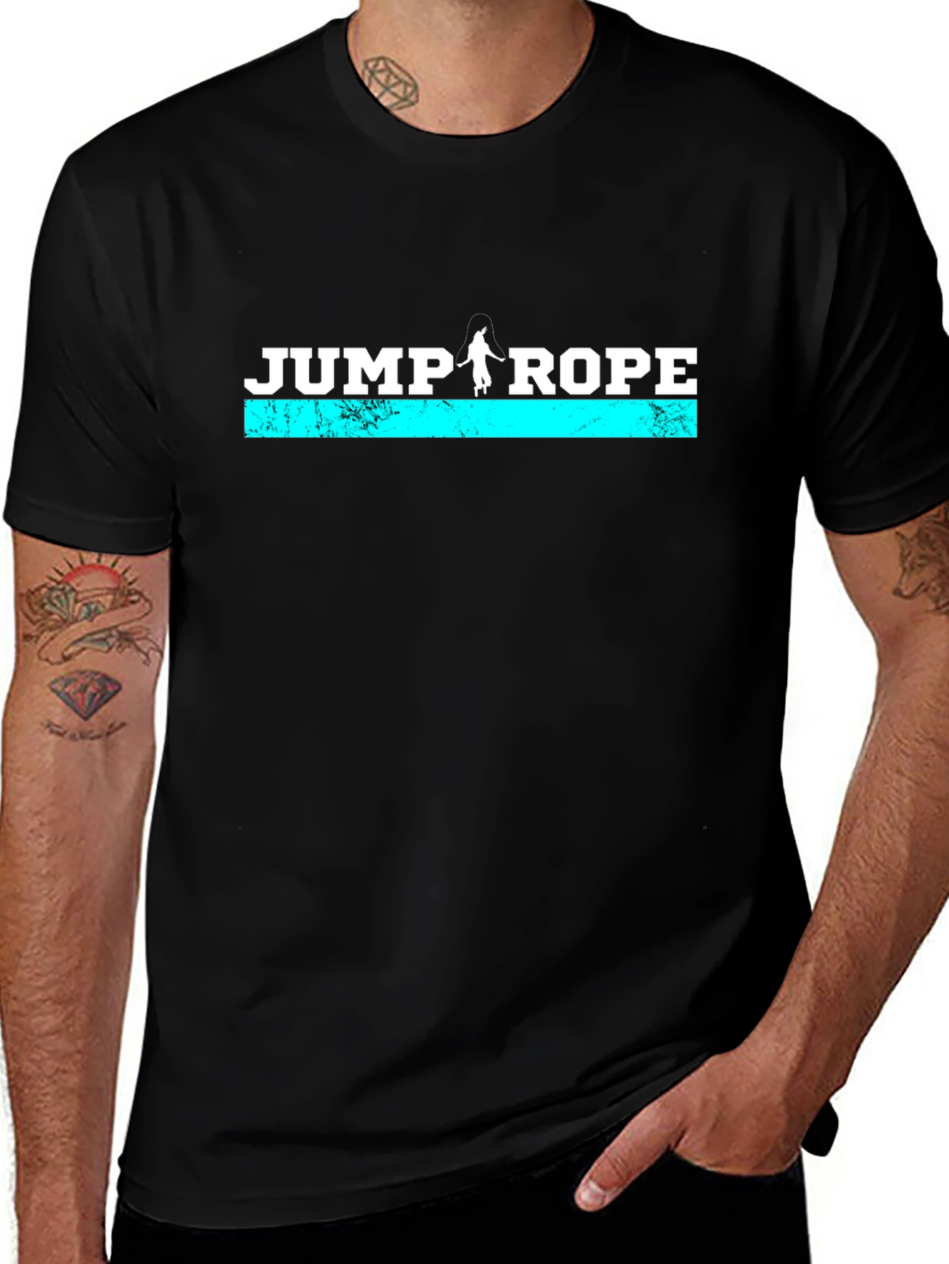 Jump Rope Graphic Tee - Fitness T-Shirt