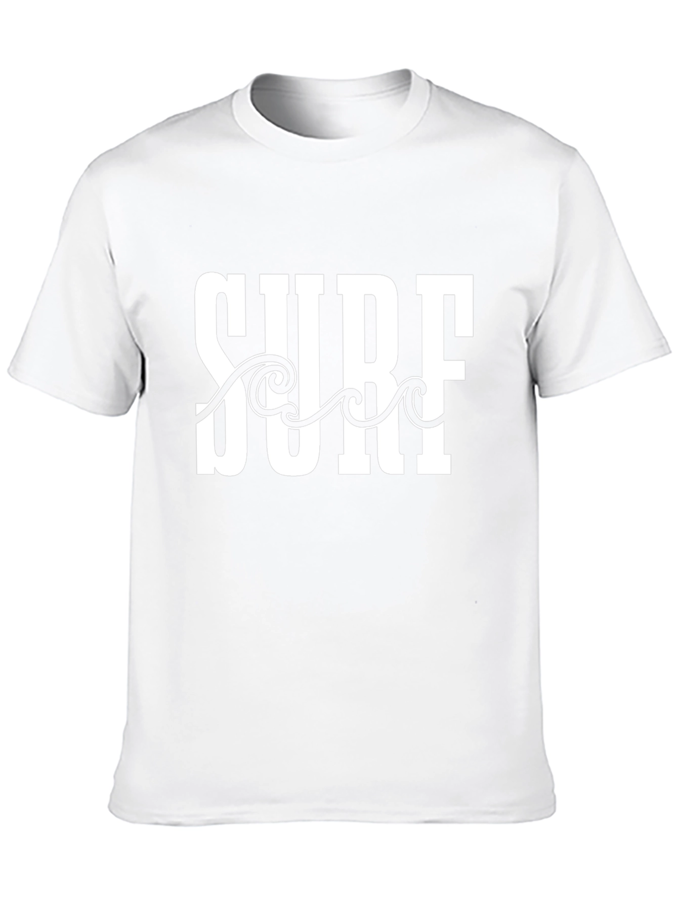 Surf Wave Graphic T-Shirt - Black Cotton Tee