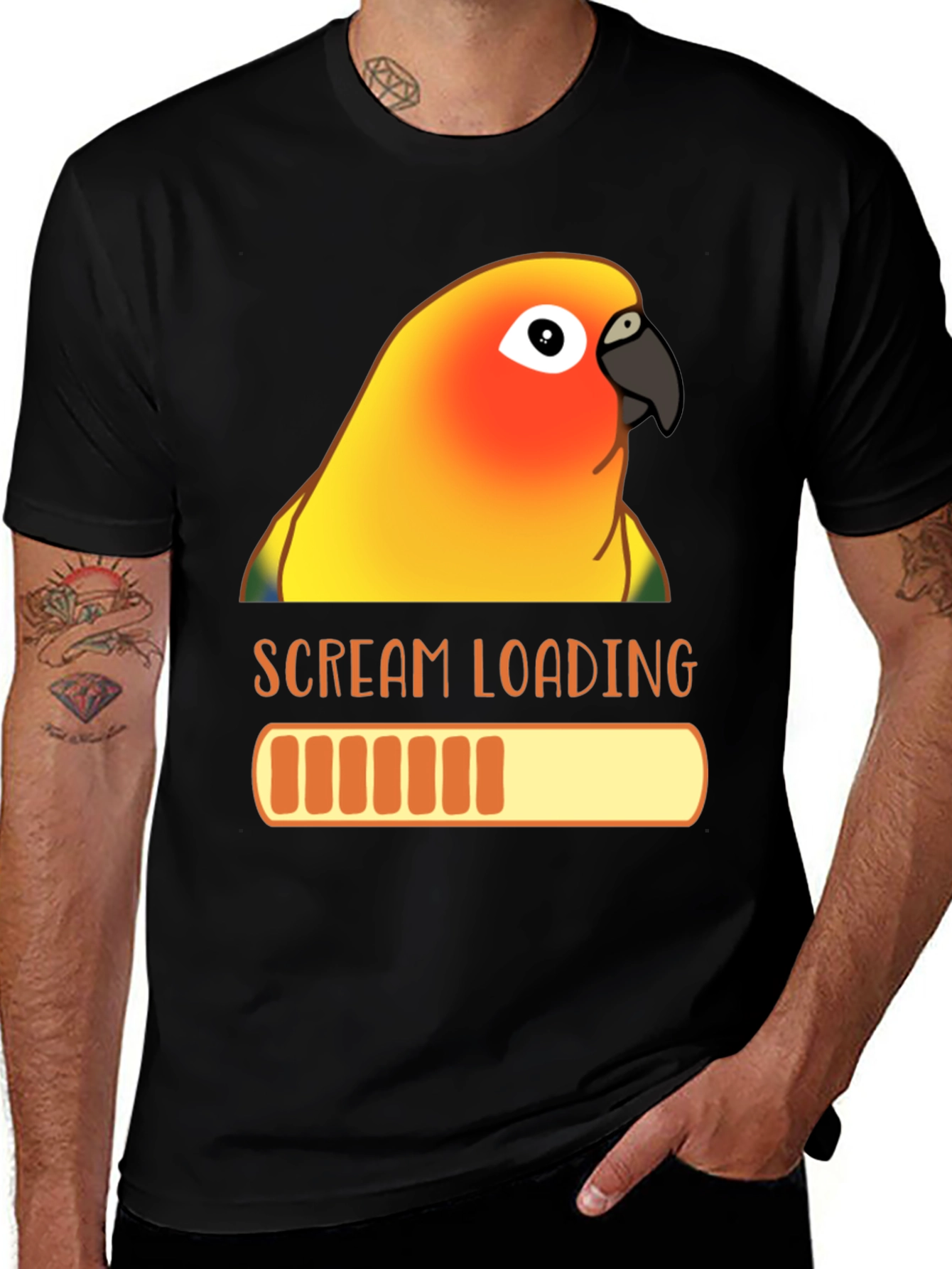Scream Loading Parrot T-Shirt