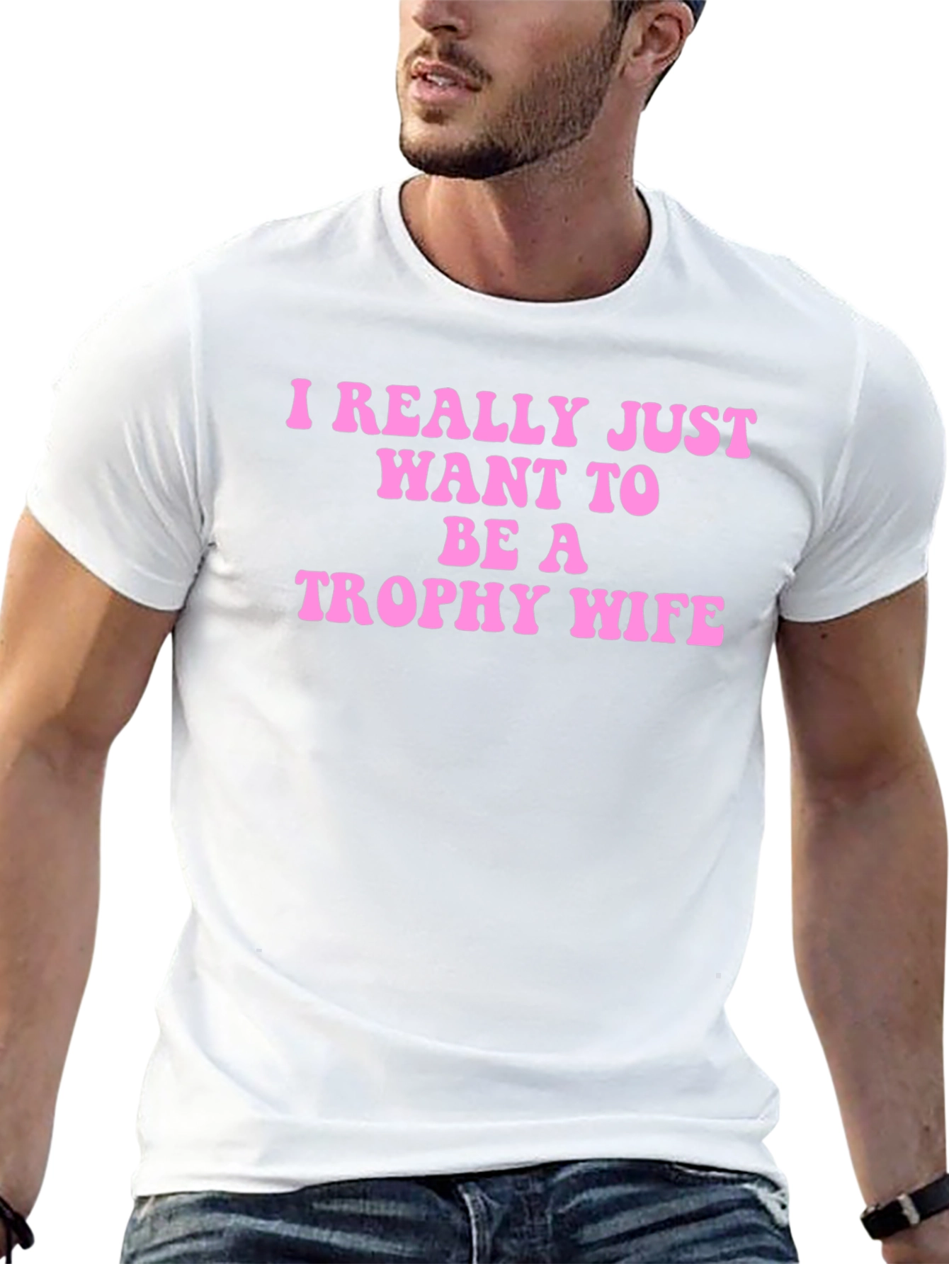 Funny Trophy Wife Graphic Tee
