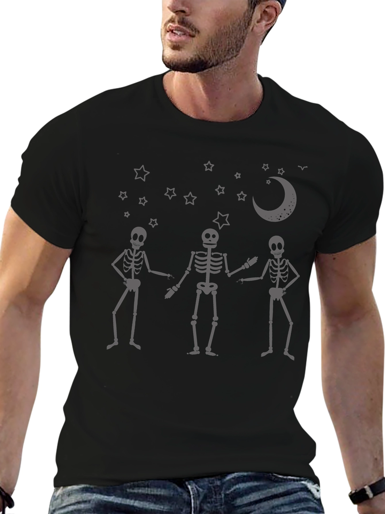 Skeleton Dance Crew Graphic Tee - Black