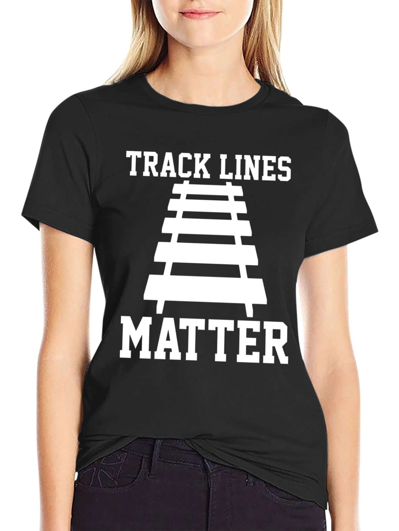 Track Lines Matter Graphic Tee