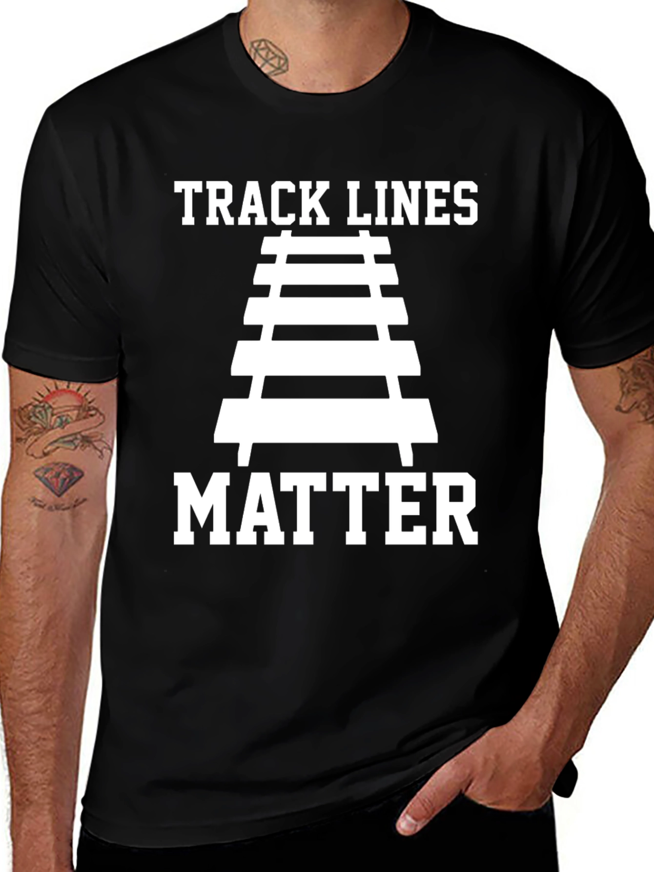 Track Lines Matter Graphic Tee
